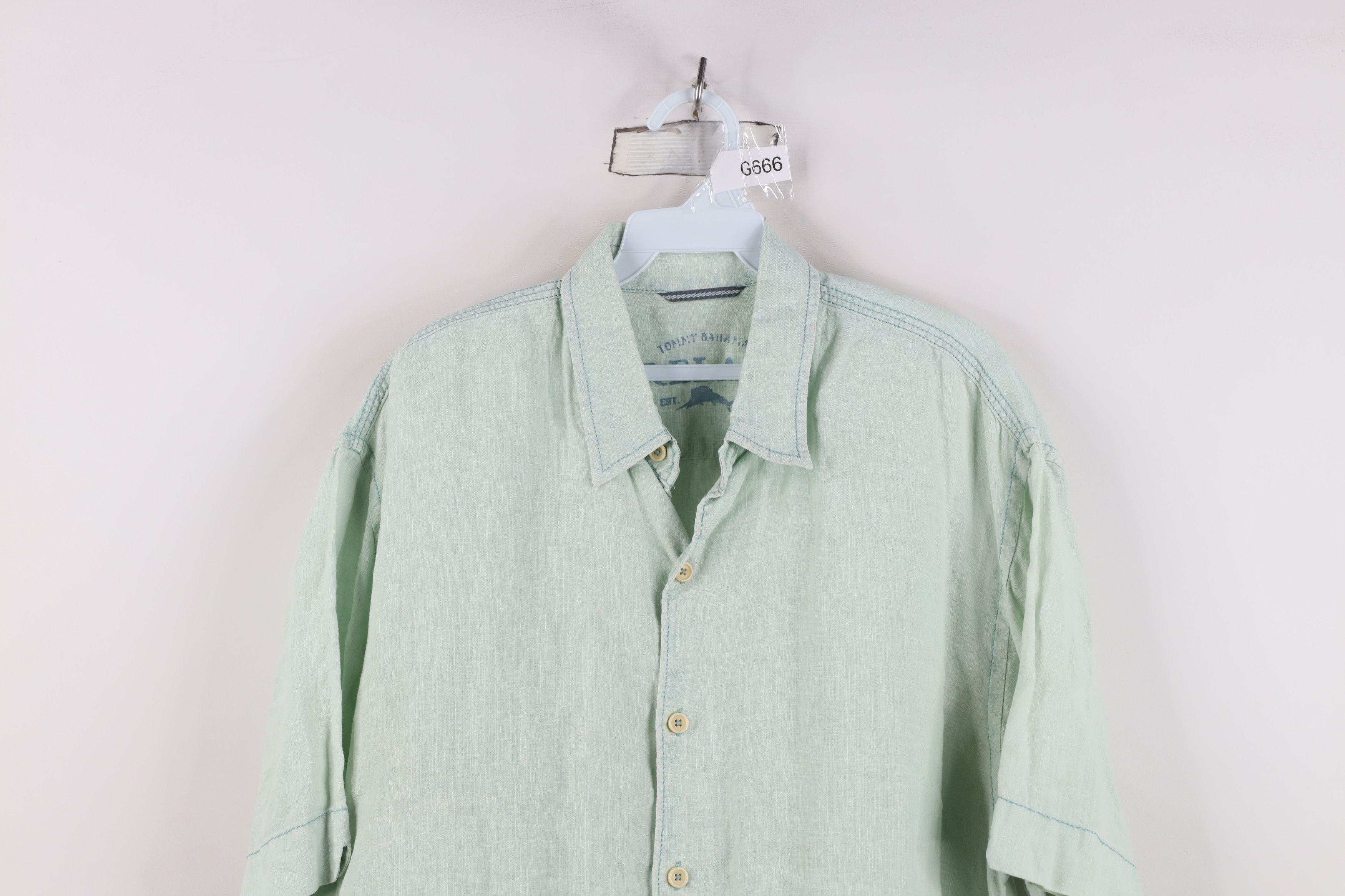 Tommy Bahama Vintage Tommy Bahama Relax Linen Short Sleeve Button Shirt Size US L / EU 52-54 / 3 - 2 Thumbnail