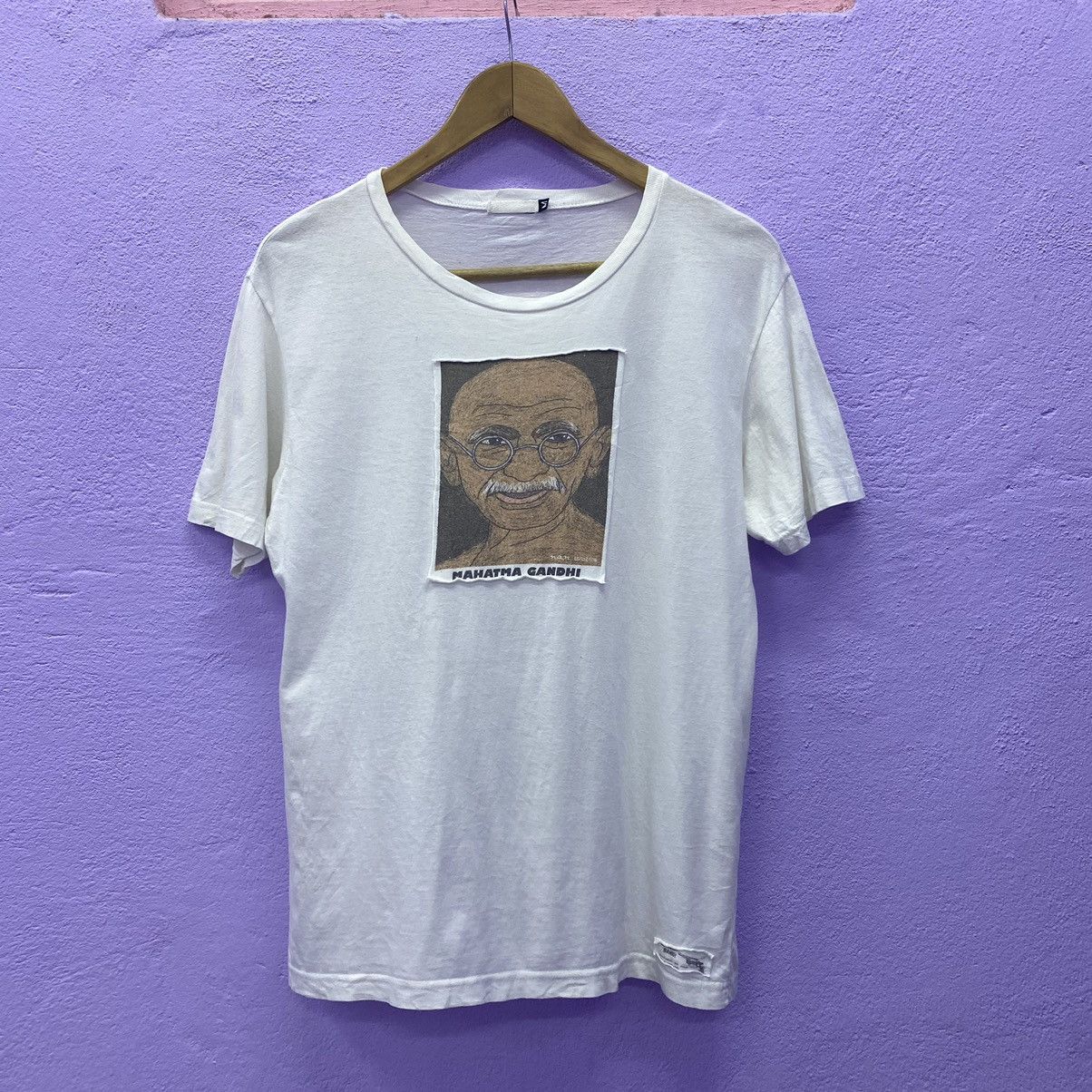 Vintage Mahatma Ghandi Politicians Photo Tee Size US M / EU 48-50 / 2 - 1 Thumbnail