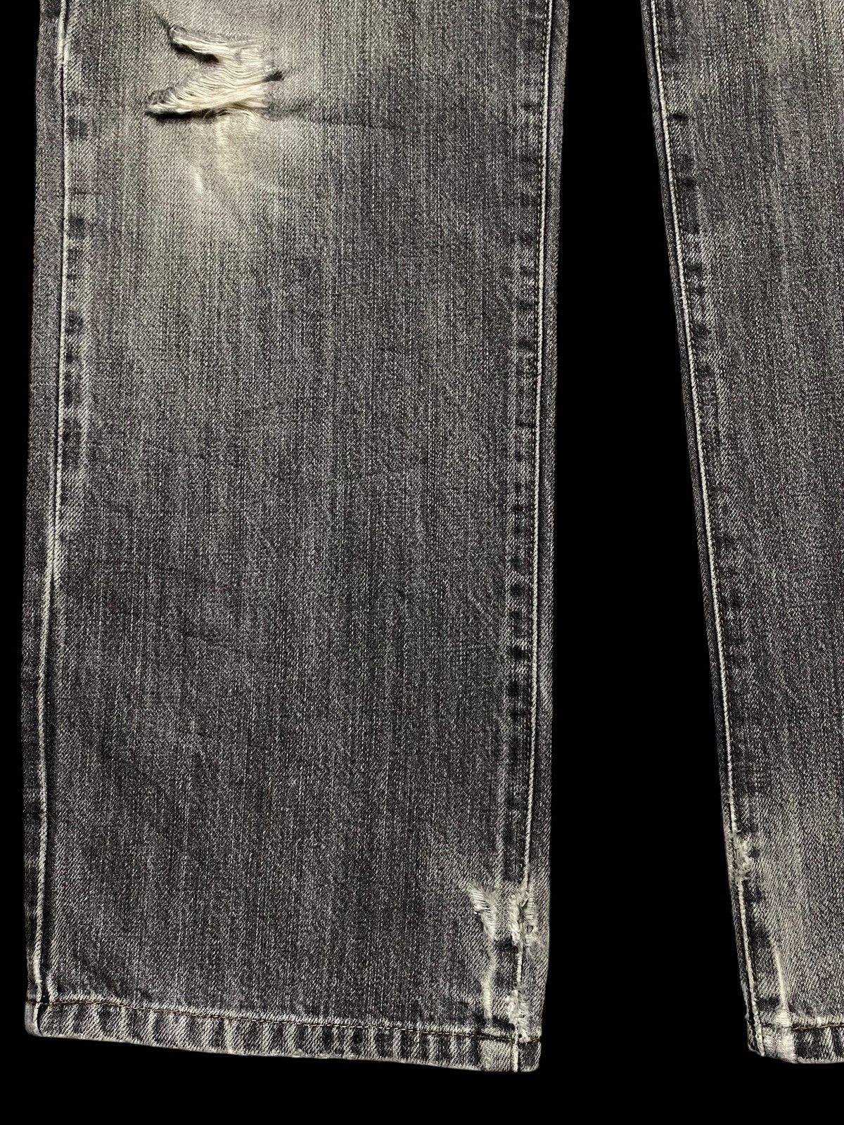 Japanese Brand Vintage Edwin 403 Black Denim Distressed Loose Jeans Size US 31 - 7 Thumbnail