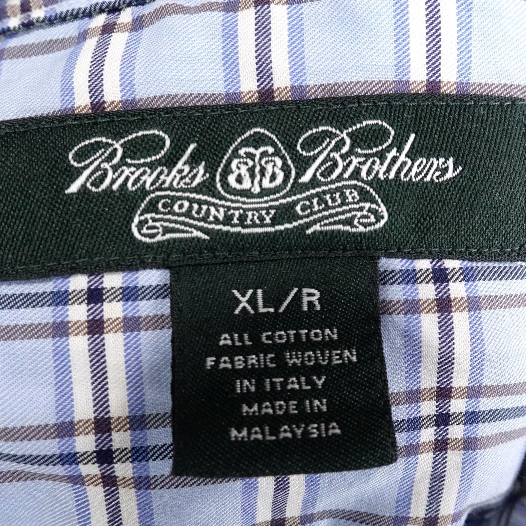 Brooks Brothers Brooks Brothers Country Club Shirt Mens XL Blue Plaid Long Sleeve Button-Up Size US XL / EU 56 / 4 - 5 Thumbnail