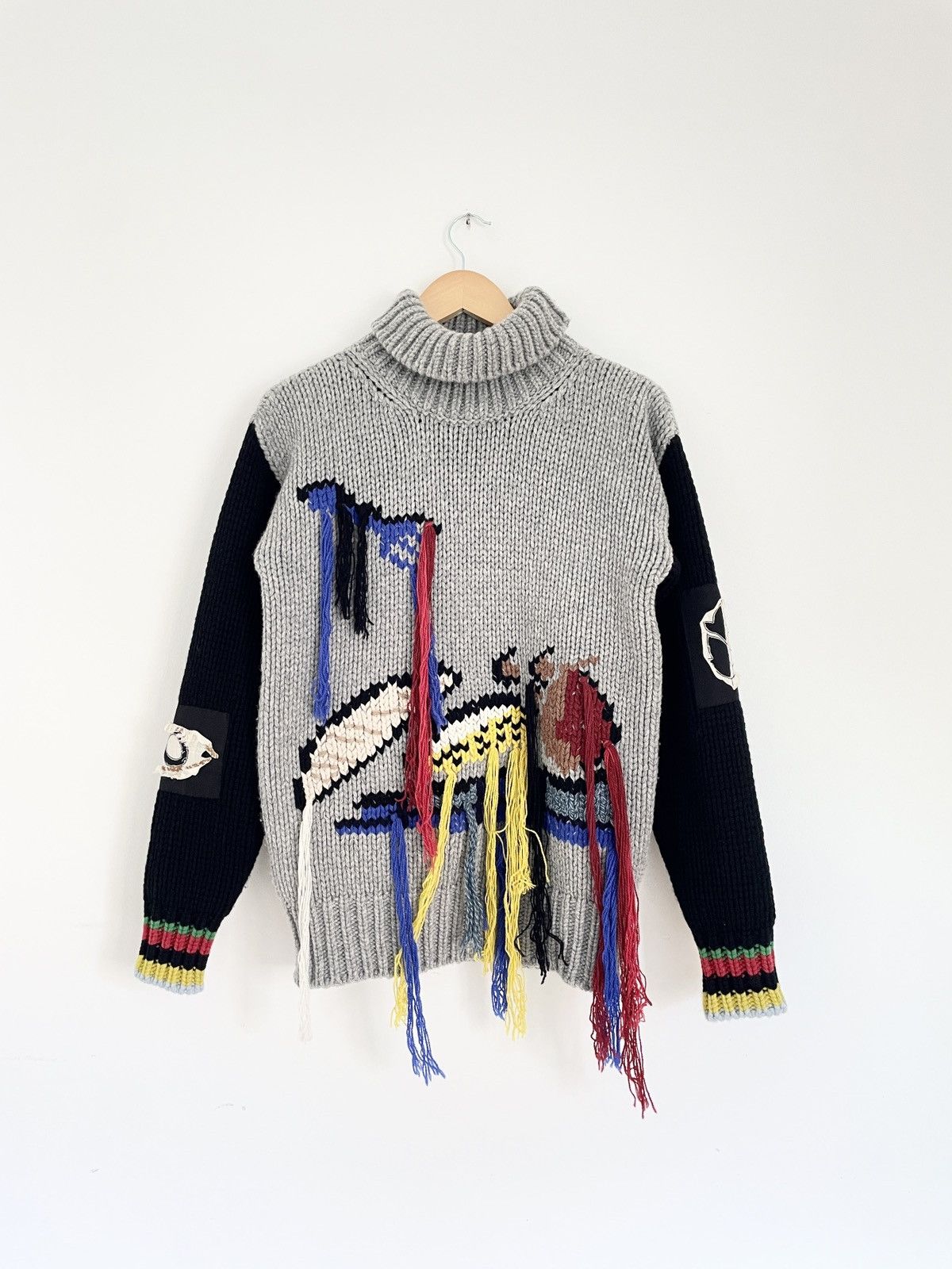 Joseph Joseph Chunky Hand-Knit Lambswool Turtleneck RRP €700 Size XS / US 0-2 / IT 36-38 - 1 Thumbnail