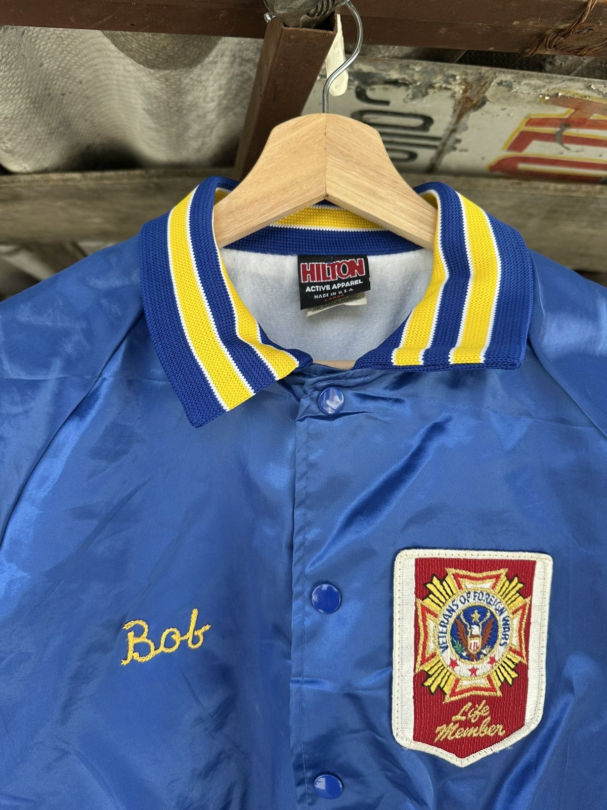 Vintage Vintage Jacket Veterans Of Reign Wars 70s Size US L / EU 52-54 / 3 - 3 Thumbnail