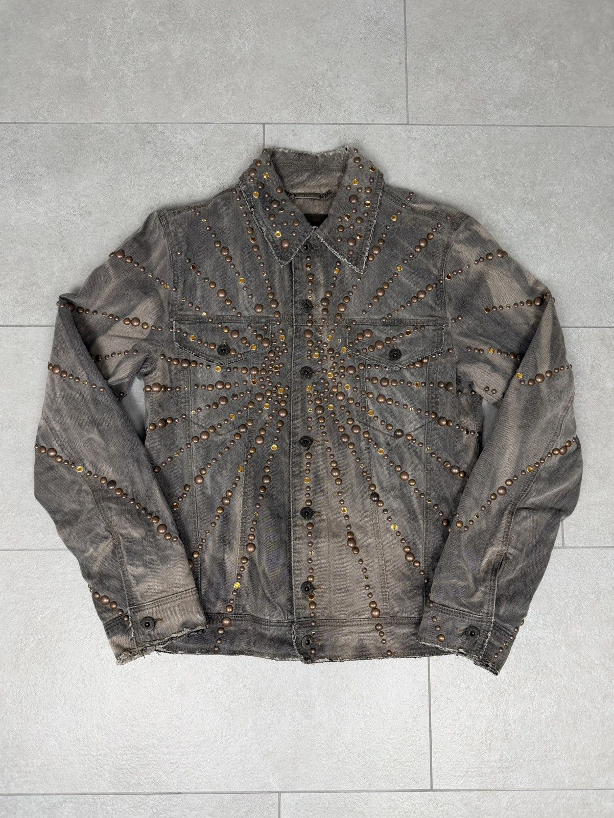 Dolce & Gabbana Dolce & Gabbana SS10 Gemstone Stud Embellished Denim Jacket Size US M / EU 48-50 / 2 - 1 Thumbnail