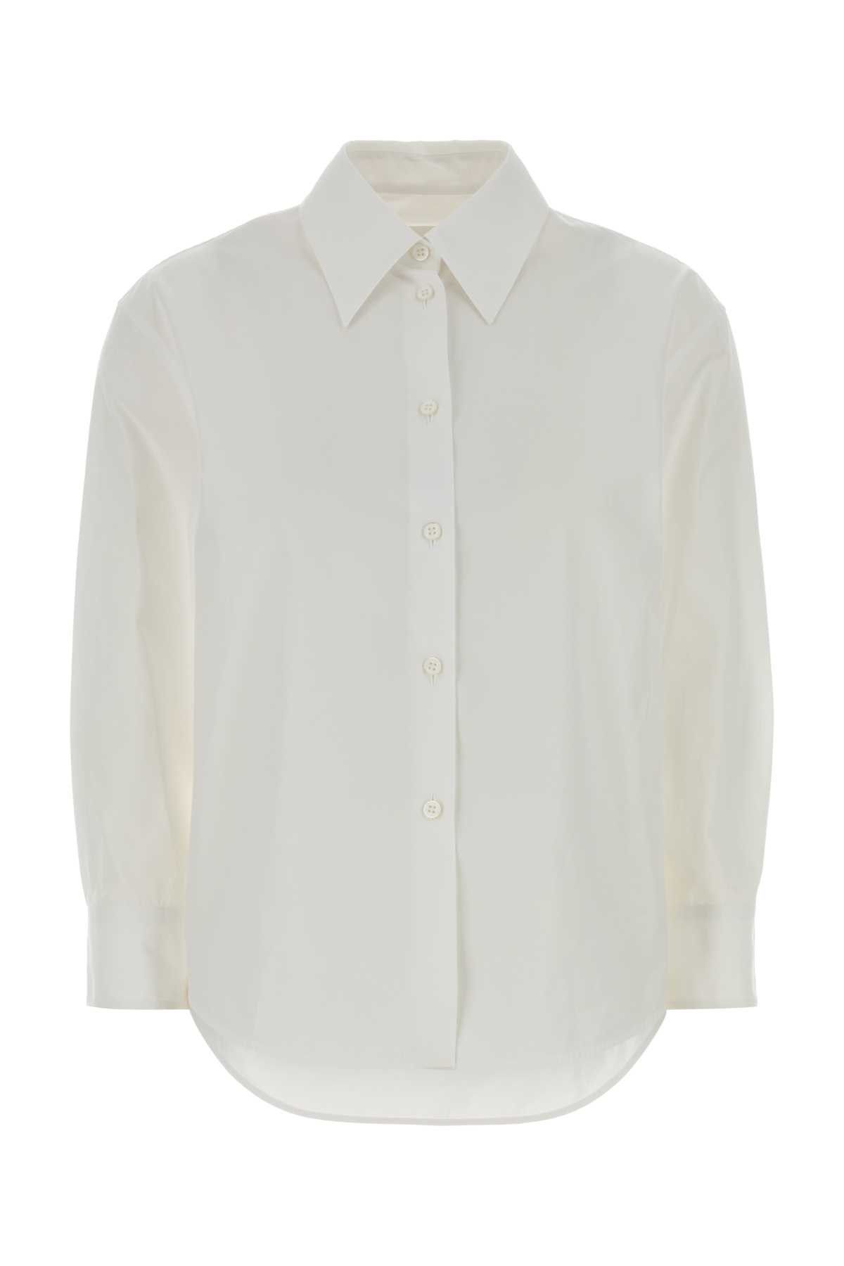 Jil Sander White Poplin Shirt Size S / US 4 / IT 40 - 1 Thumbnail