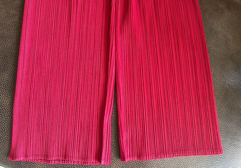Issey Miyake issey miyake size:1 Rose red straight-leg pants Size 42" / US 20 - 5 Thumbnail