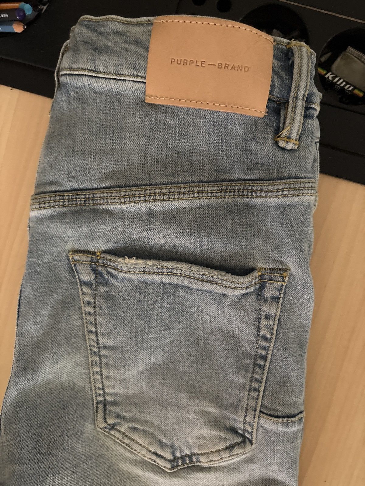 Purple Brand Purple Light blue Skinny ripped jeans Size US 29 - 2 Thumbnail