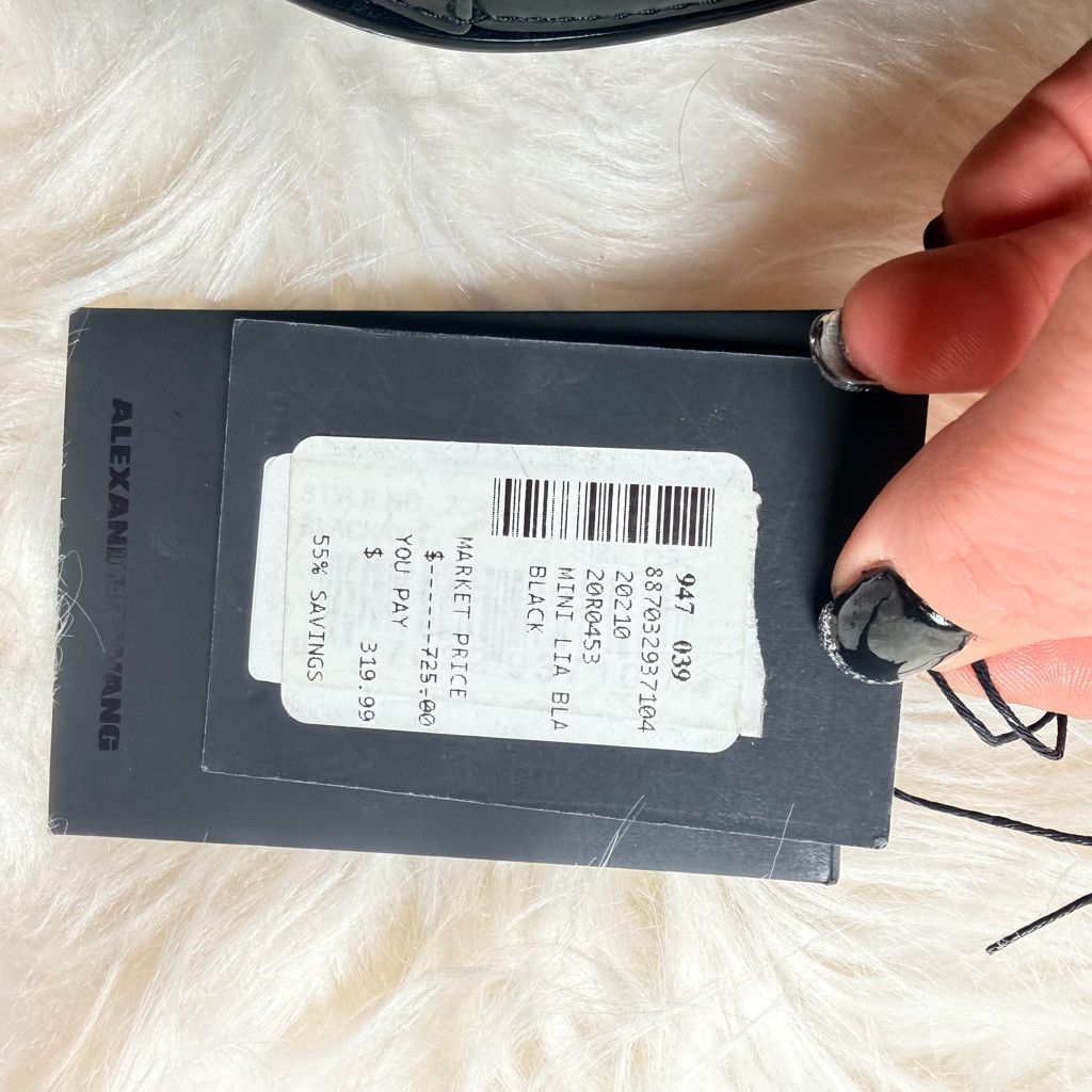 Alexander Wang Alexander Wang Mini Lia Saddle Bag - Snakeskin & Rhodium Size ONE SIZE - 11 Thumbnail