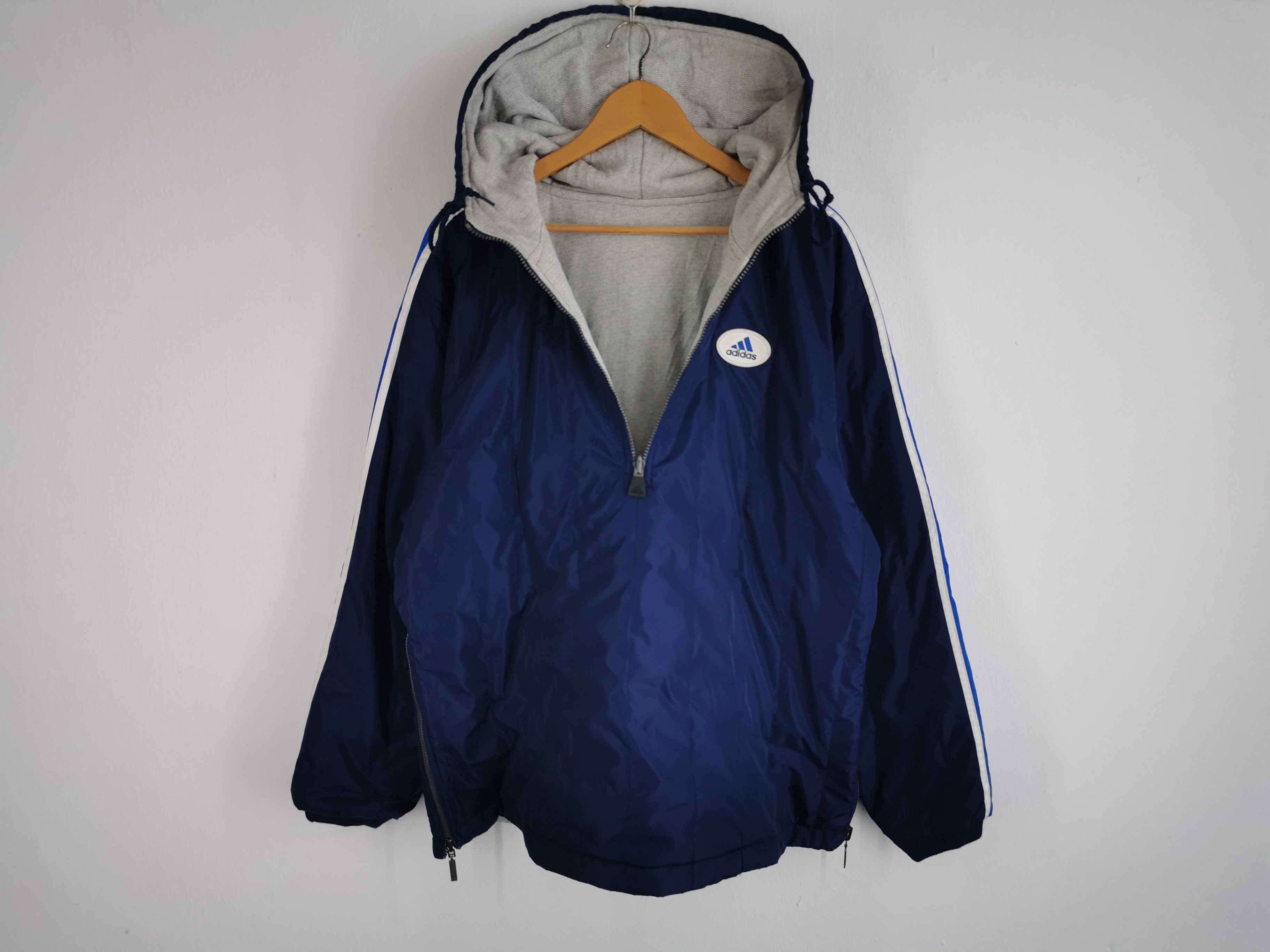 Adidas Vintage 90s Adidas Equipment Winter Riversible Windbreaker Size US L / EU 52-54 / 3 - 2 Thumbnail