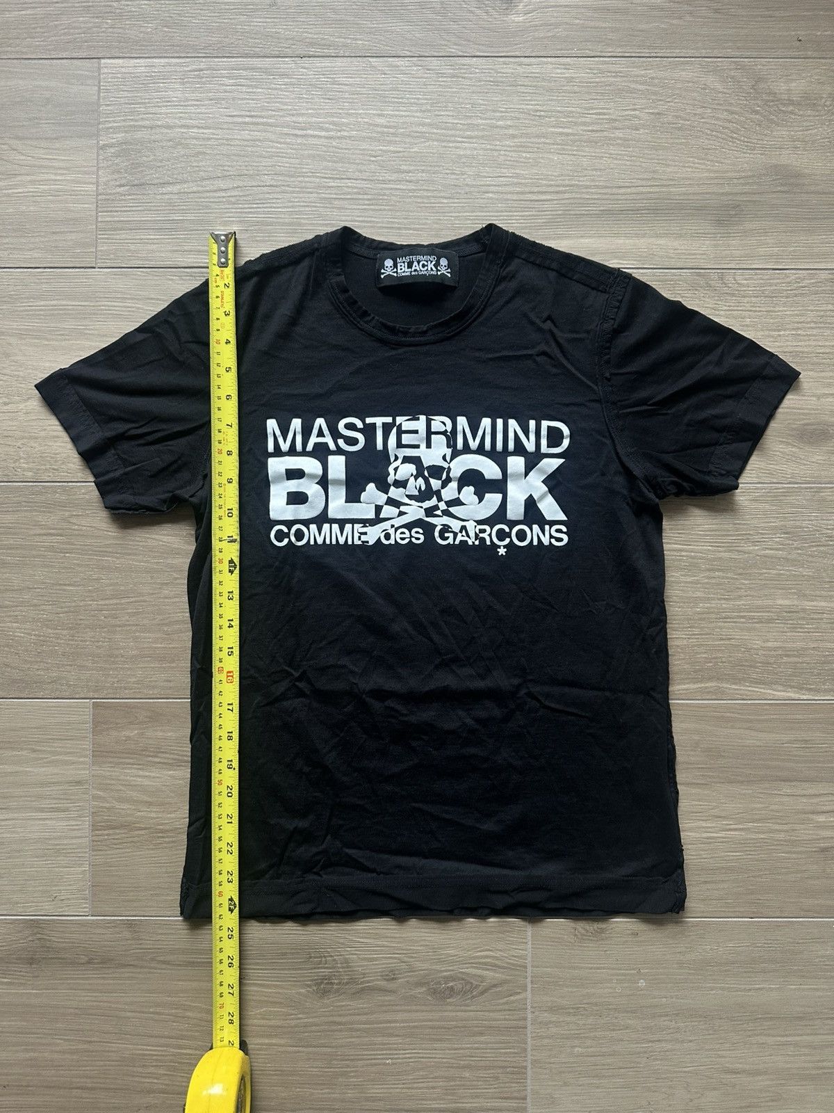 Mastermind Japan Mastermind Japan Black x Comme Des Garçons Cut & Sew Tee Size US S / EU 44-46 / 1 - 5 Thumbnail