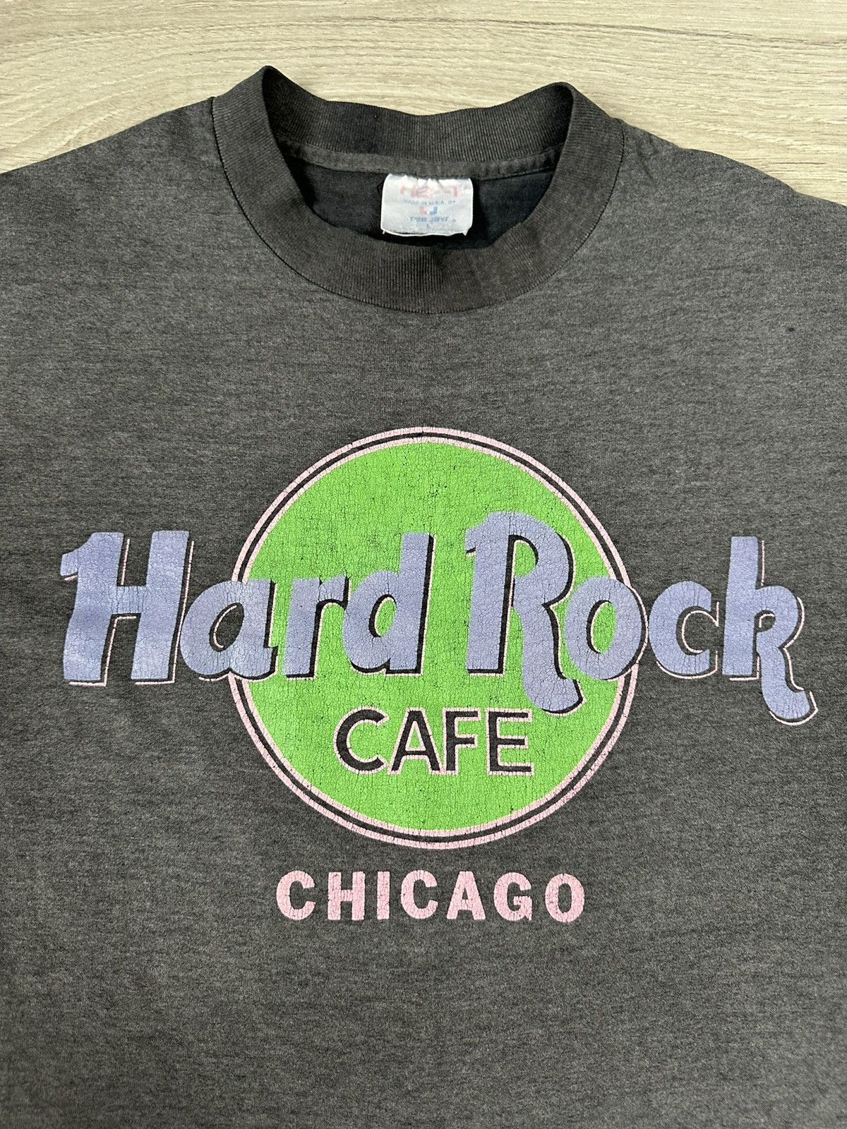 Other Vintage Hard Rock Cafe Chicago Made In USA HeF-T Tee Jays Size US M / EU 48-50 / 2 - 8 Thumbnail