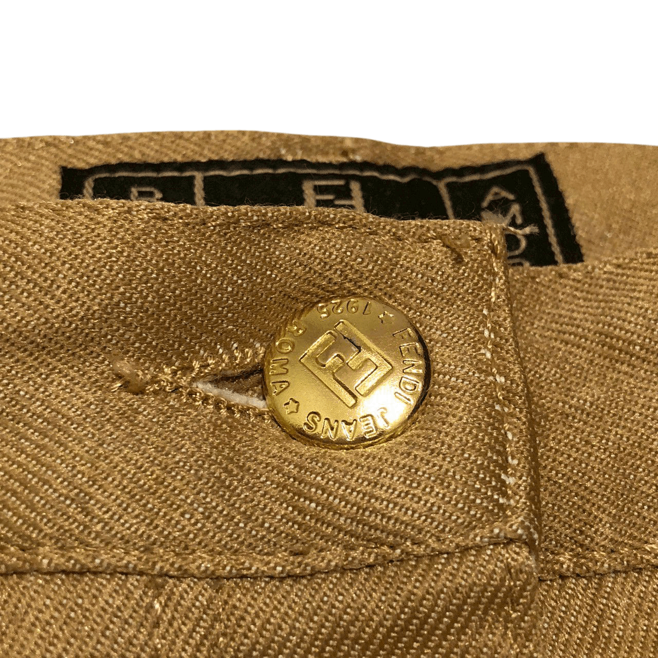 Fendi Fendi Roma Amor Khaki Trousers Waist 30" Size 28" / US 6 / IT 42 - 6 Thumbnail