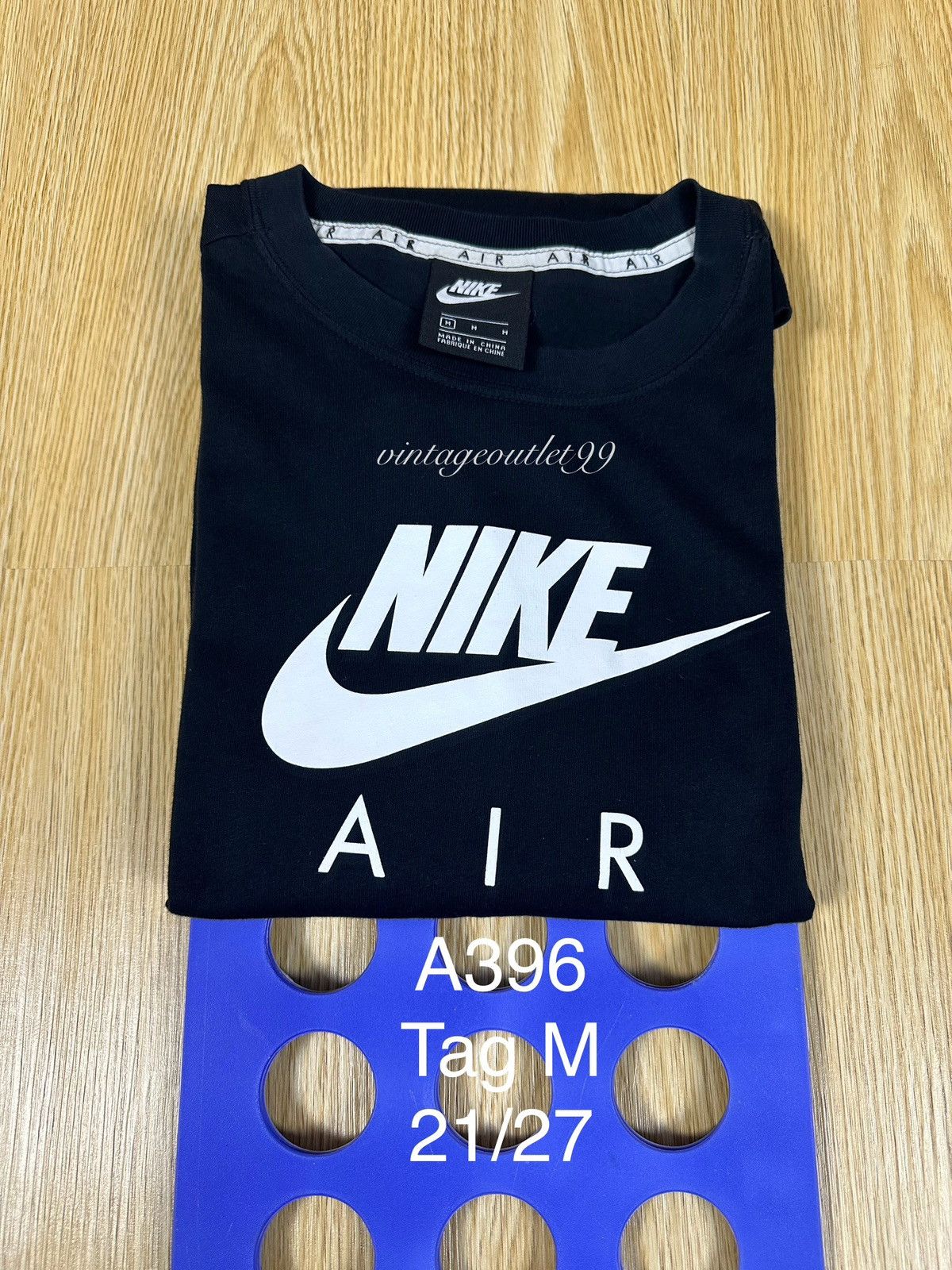 Nike Nike Air Baggy Boxy Black TShirt A396 Size US M / EU 48-50 / 2 - 10 Thumbnail