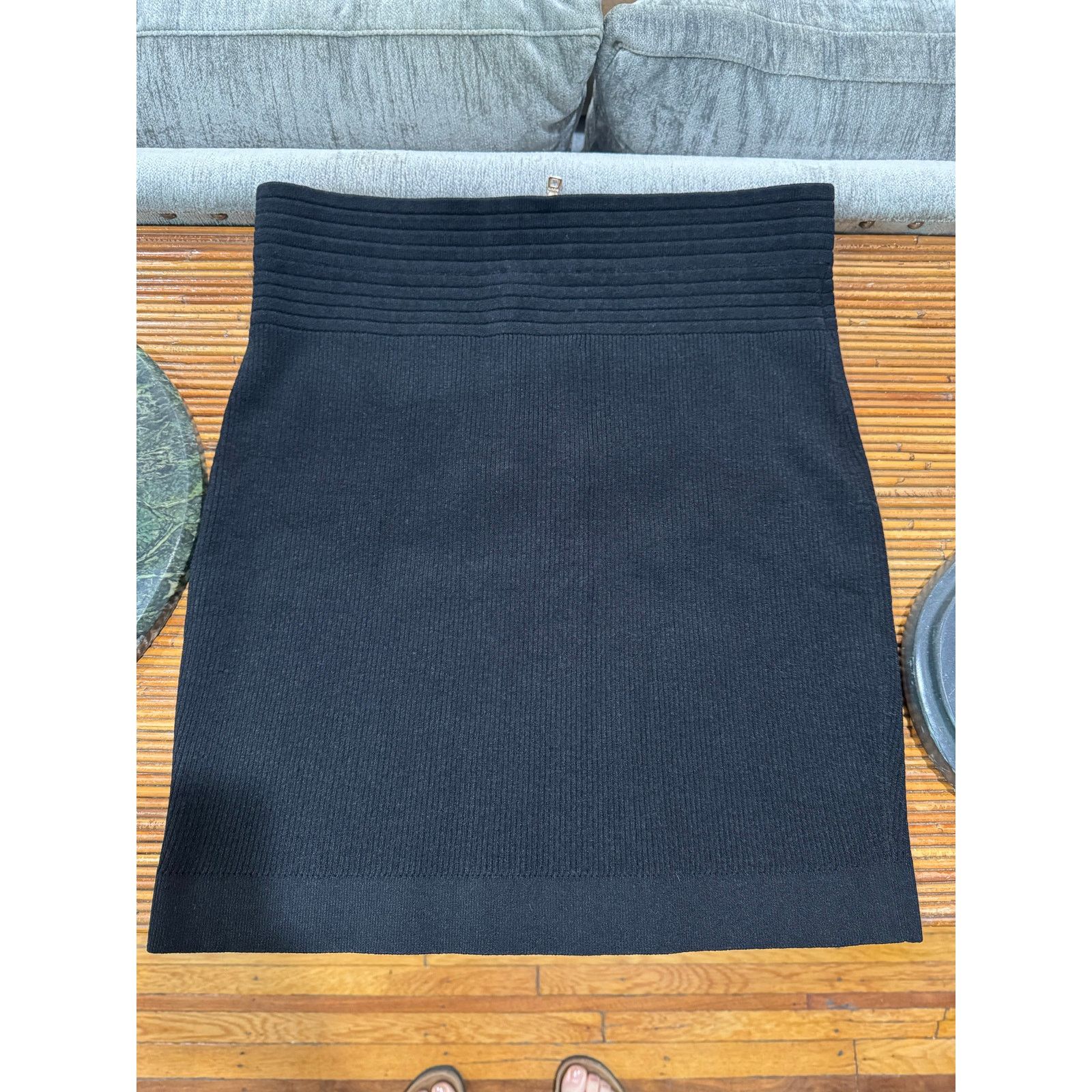 Balmain Balmain Ribbed-Knit Mini Skirt sz 46 FR (14 US) Size 36" / US 14 / IT 50 - 6 Thumbnail