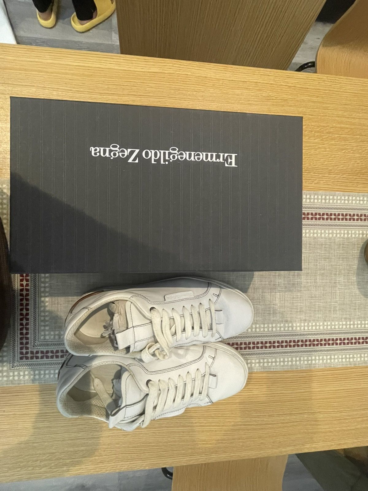 Ermenegildo Zegna Ferrara Zegna White low-top Size US 10.5 / EU 43-44 - 2 Thumbnail