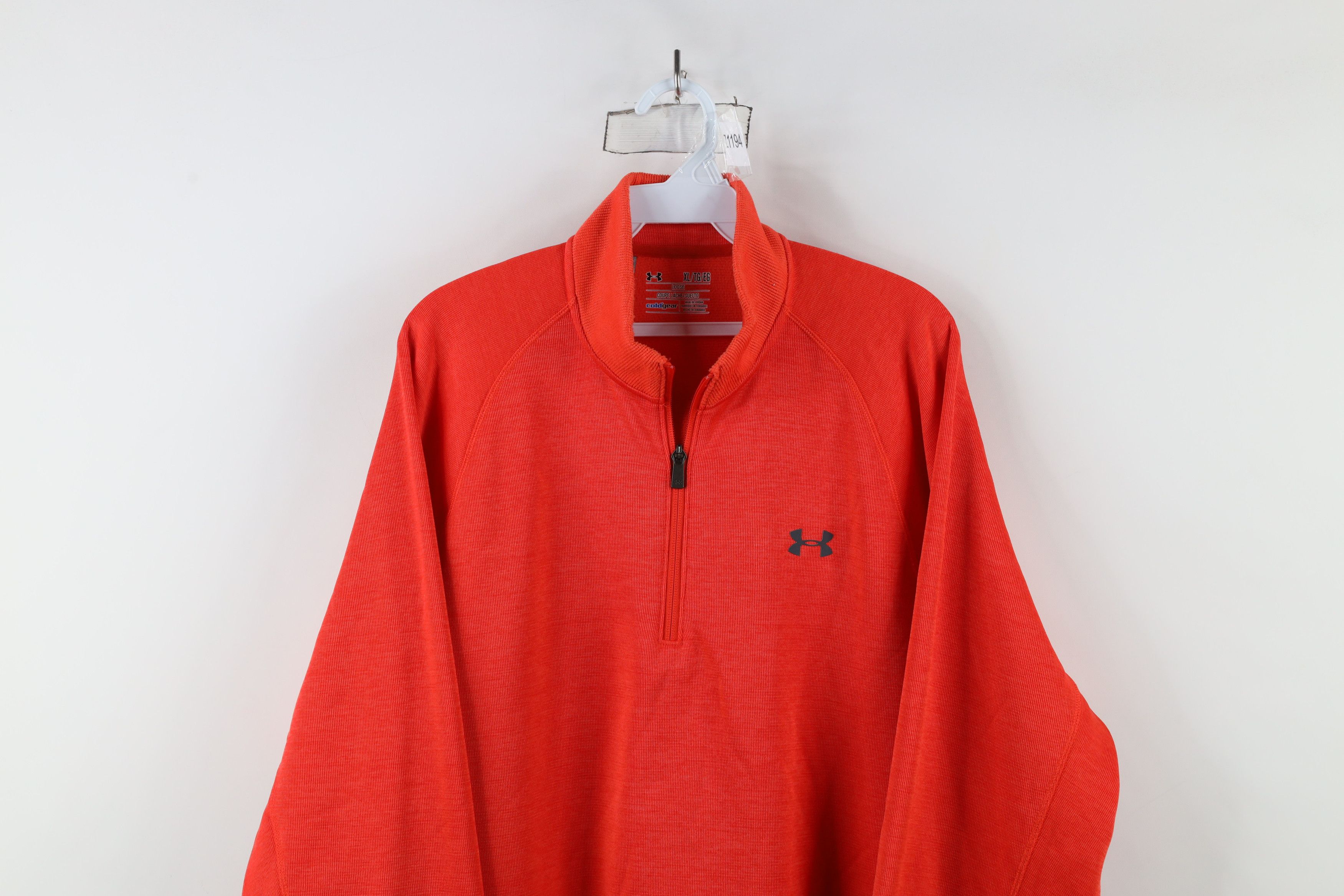 Under Armour × Vintage Under Armour Storm Half Zip Fleece Lined Sweater Orange Size US L / EU 52-54 / 3 - 2 Thumbnail