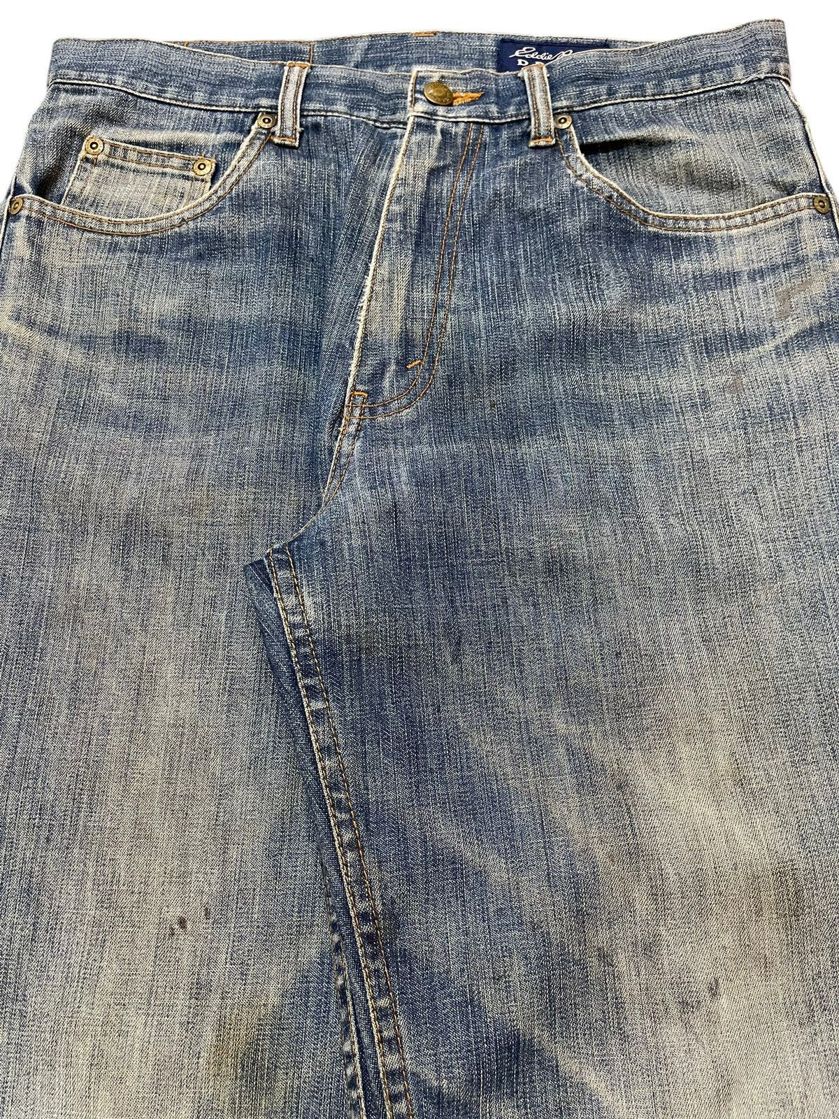 Eddie Bauer Vintage 90s Eddie Bauer Blue Faded Wash Wide Leg Baggy Jeans Size US 32 / EU 48 - 4 Thumbnail