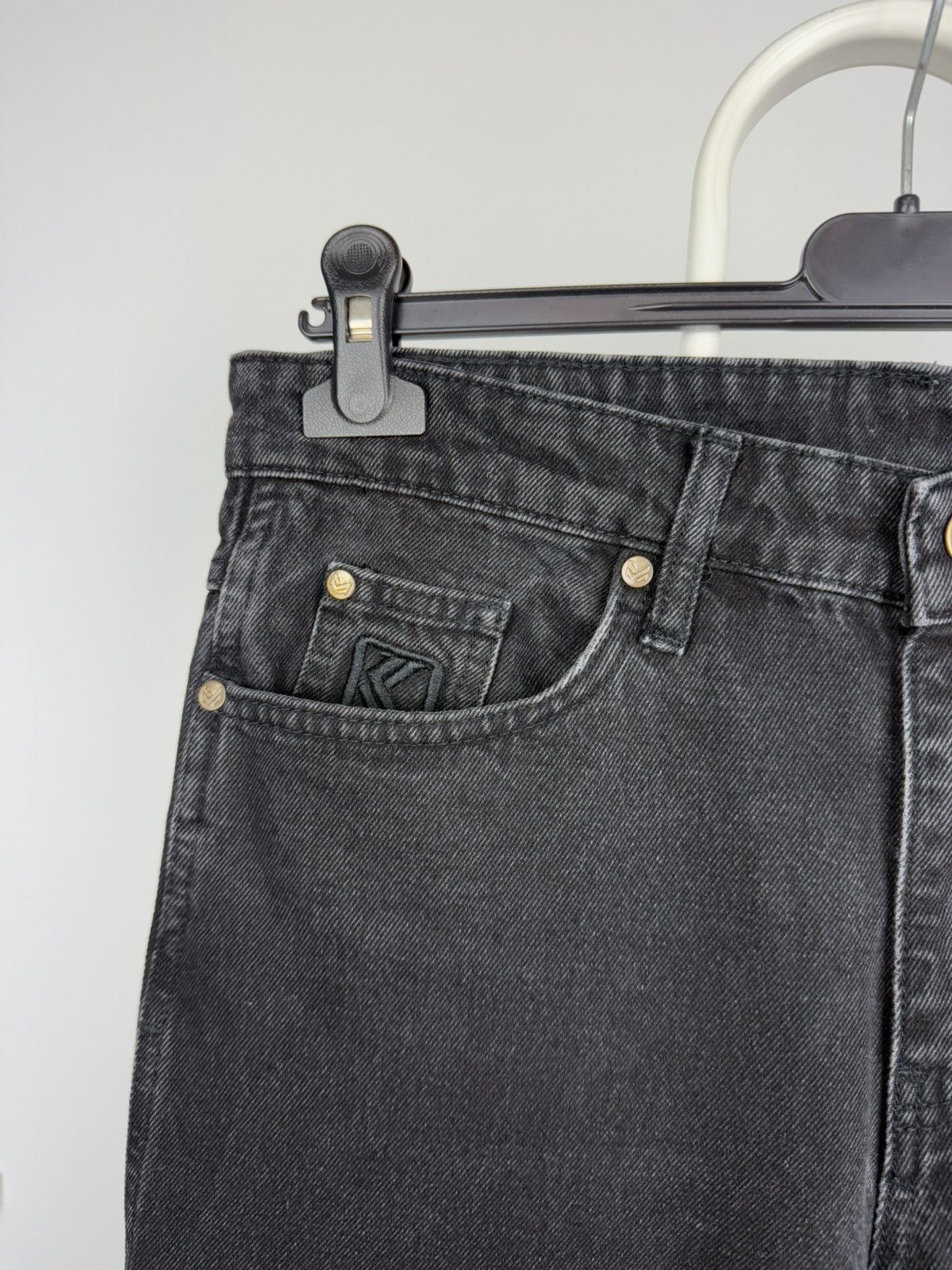 Karl Kani Karl Kani Washed Black Denim Jeans Pants Size US 31 - 8 Thumbnail