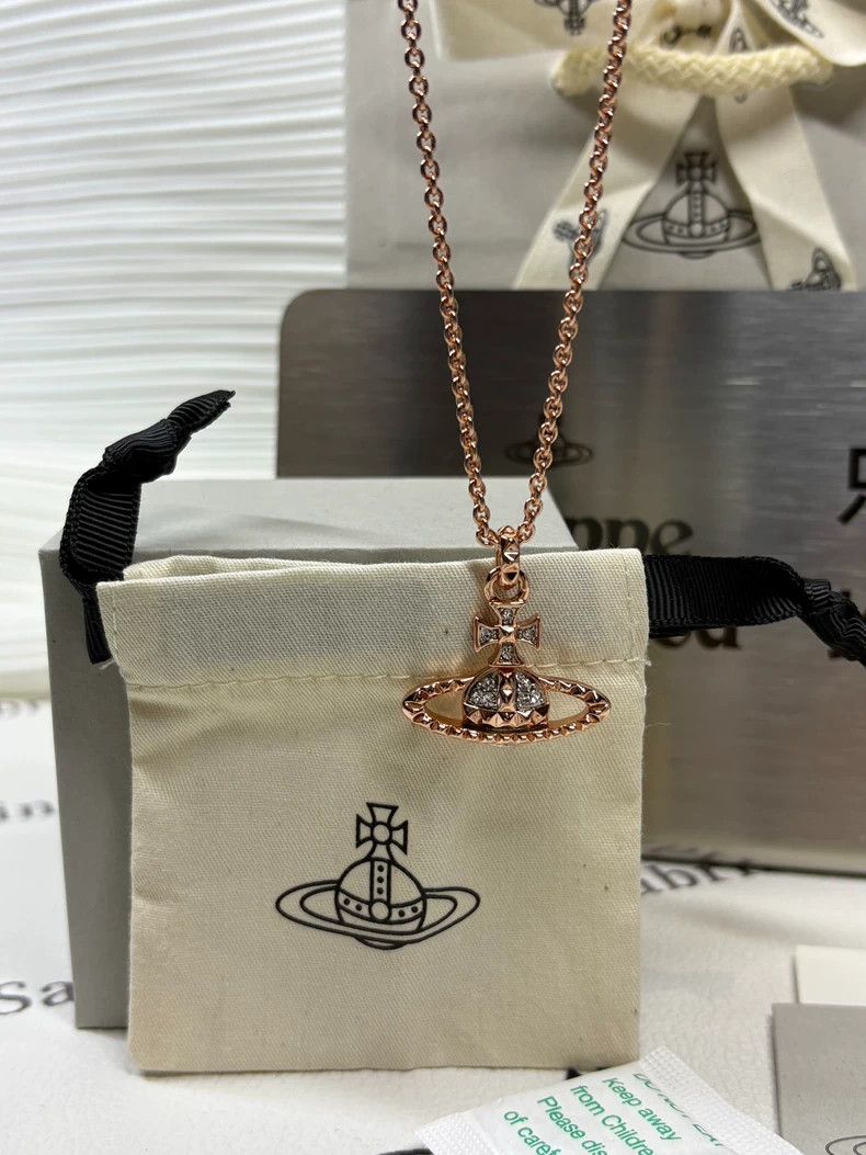 Vivienne Westwood Vivienne Westwood Mei Fei necklace-rose gold Size ONE SIZE - 2 Thumbnail