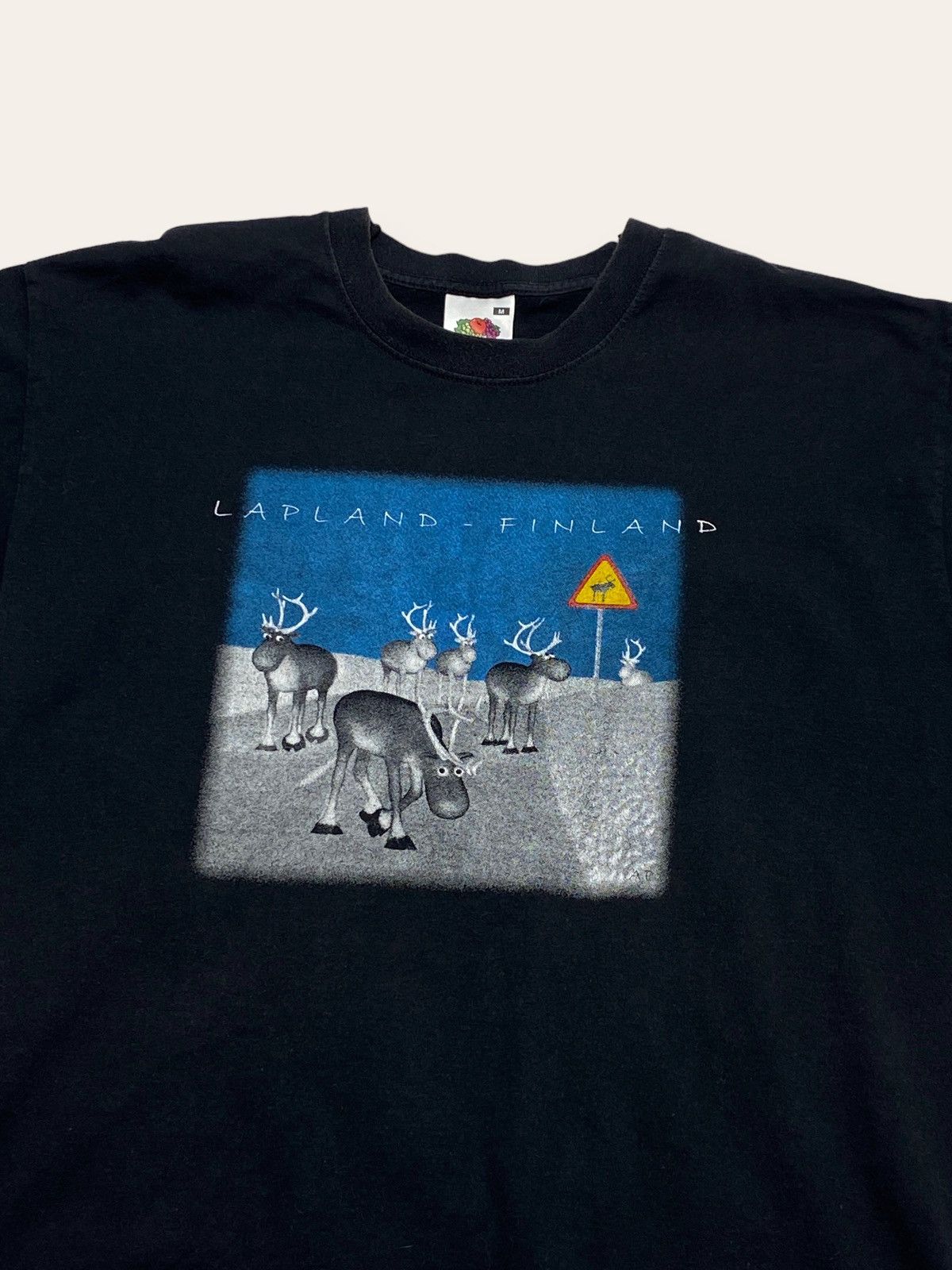 Other Vintage LAPLAND FINLAND Deer Graphic Big Logo T Shirt Size US M / EU 48-50 / 2 - 2 Thumbnail