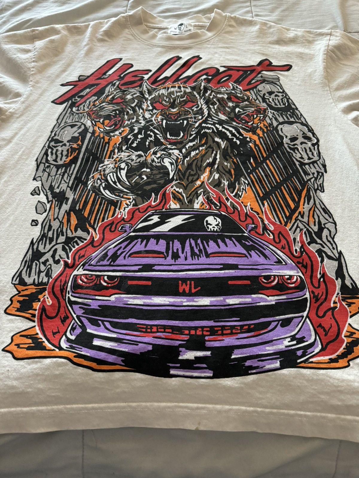 Warren Lotas Hellcat 👺 Gatekeeper Cream Tee