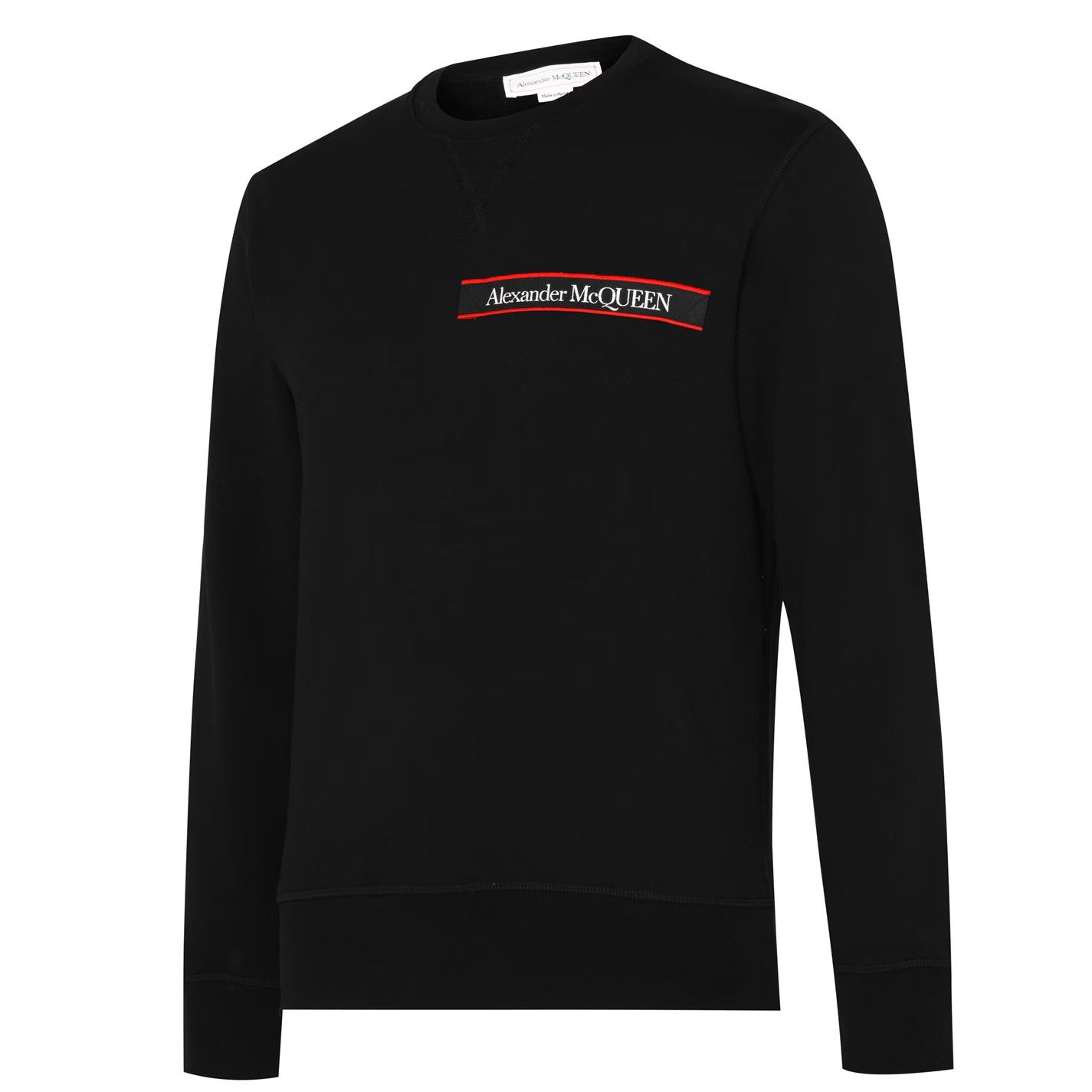 Alexander McQueen o1g2r1mq0326 Logo Tape Sweatshirt in Black Size US S / EU 44-46 / 1 - 2 Thumbnail