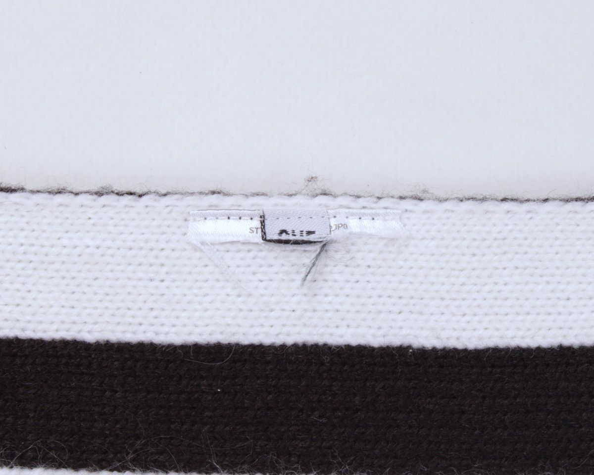 Designer × Guess GUESS Big Logo Acrylic Knitted Black White Scarf Size ONE SIZE - 15 Thumbnail