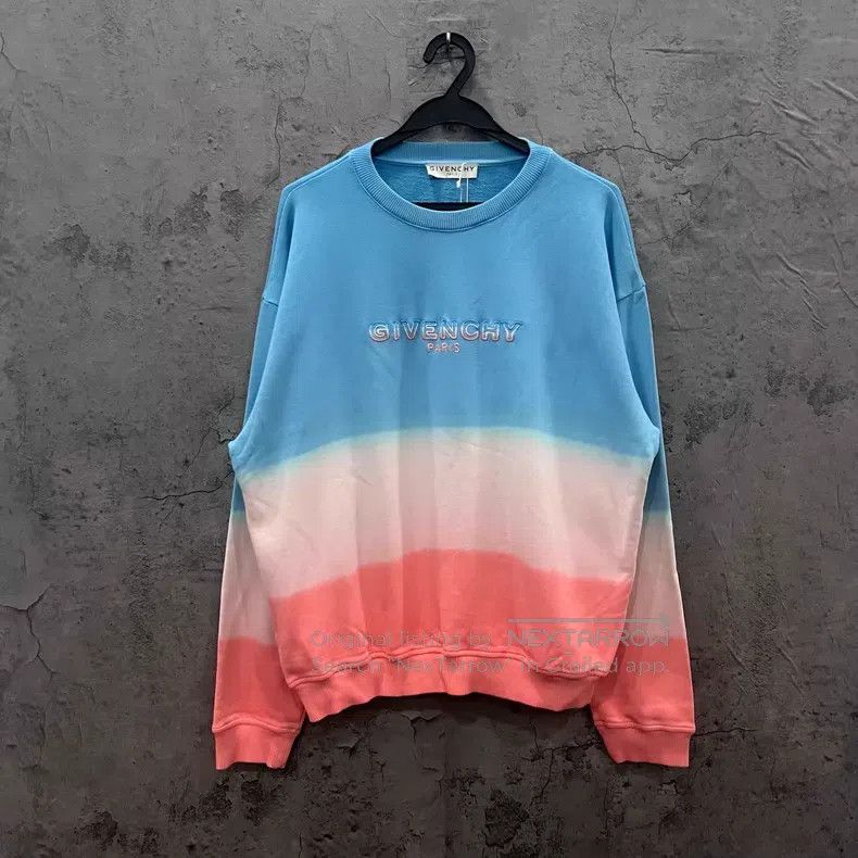 Givenchy Givenchy Blue, White, and Pink Embroidered Letter Hoodie Size US L / EU 52-54 / 3 - 1 Thumbnail