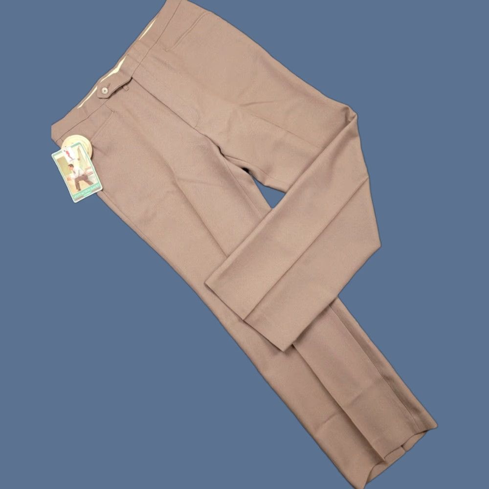 Levi's Levis Pants Mens 38x32 Brown Action Slacks Sta Prest Pleated Vintage Size US 38 / EU 54 - 1 Thumbnail