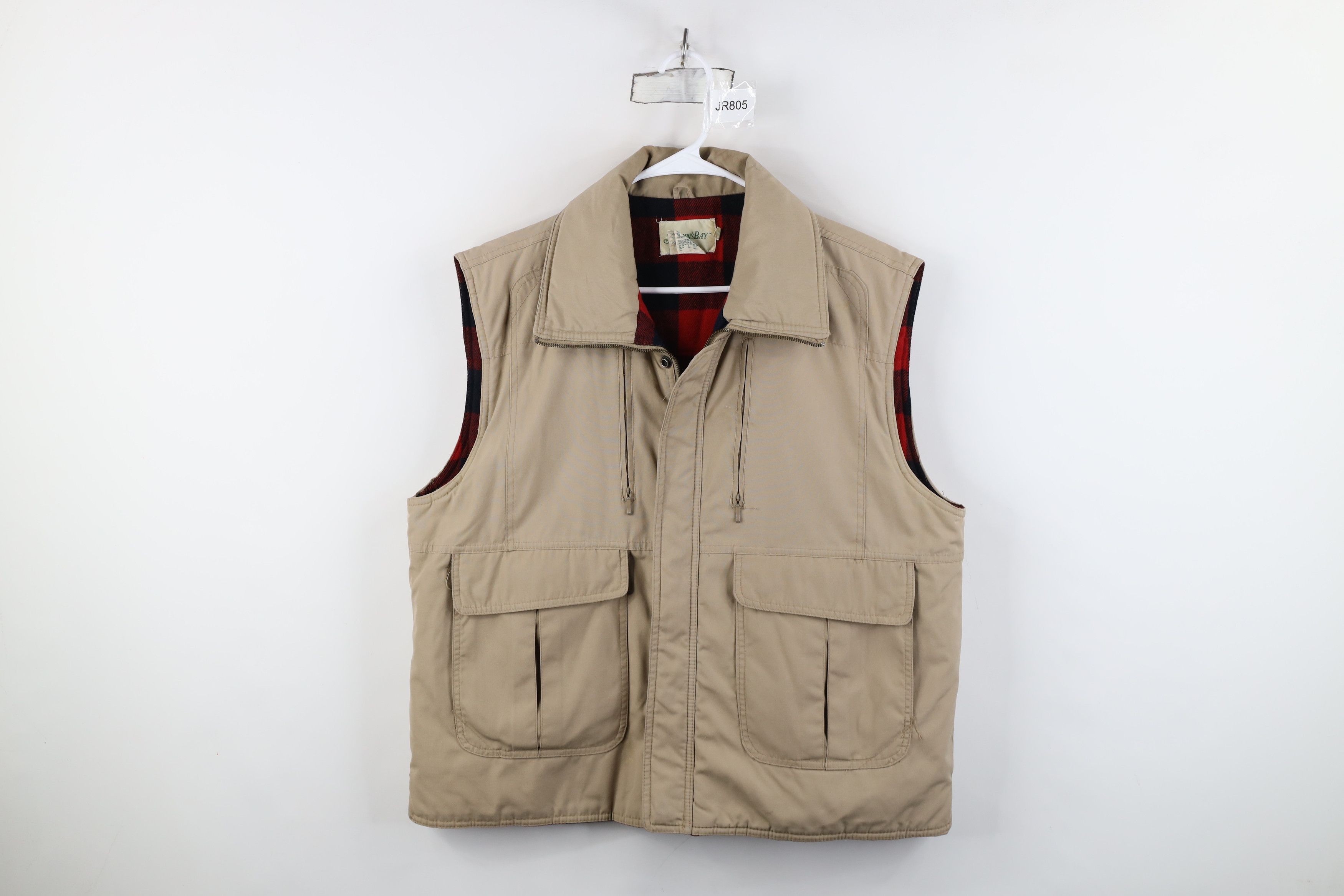 Vintage Vintage 70s Streetwear Lined Full Zip Puffer Vest Jacket Size US XL / EU 56 / 4 - 1 Thumbnail