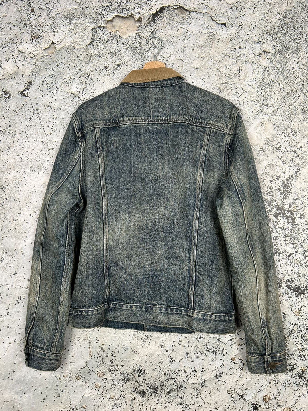 Allsaints Allsaints Japanese Fabric Denim Jacket Avant Garde Grunge Size US L / EU 52-54 / 3 - 8 Thumbnail