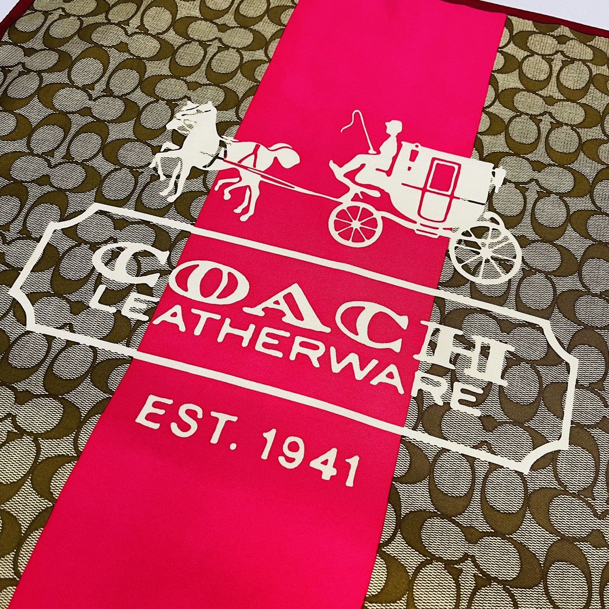 Coach COACH SILK BANDANA HANDKERCHIEF NECKERCHIEF SCARF Size ONE SIZE - 2 Thumbnail