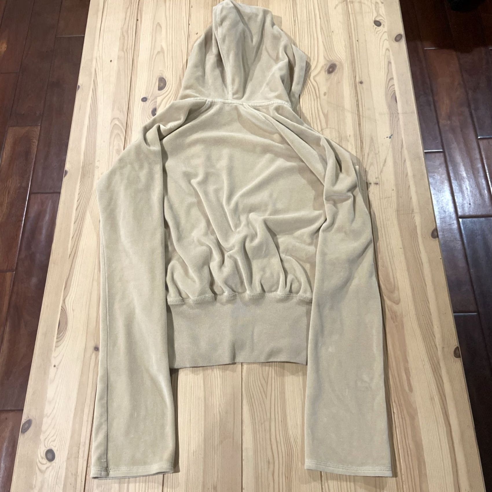 Joie VINTAGE Joie California Pullover Shawl Hoodie XS Tan Surfer Y2K Womens Pullover Hoodie XS Tan Brown Knit Size XS / US 0-2 / IT 36-38 - 5 Thumbnail