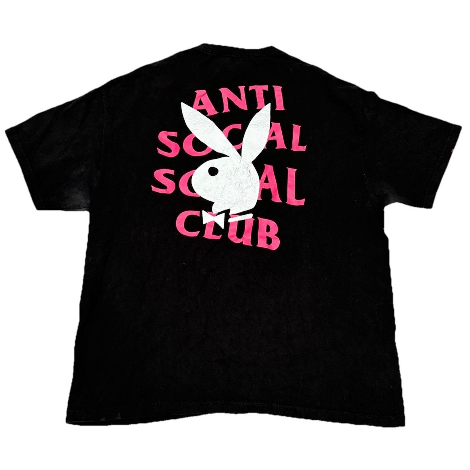 Anti Social Social Club Anti Social Social Club ASSC X Playboy Remix Bunny Black Tee Size US XL / EU 56 / 4 - 2 Thumbnail