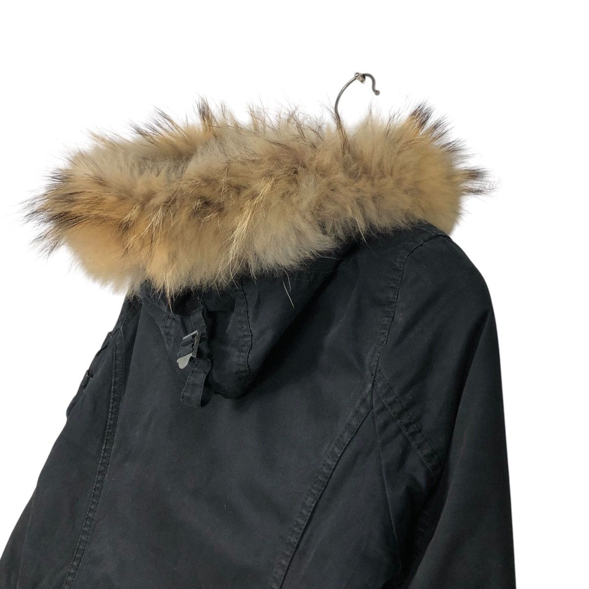Japanese Brand Vintage Parka Jacket Moussy Military Design Mink Fur Hoodie Size US M / EU 48-50 / 2 - 10 Thumbnail