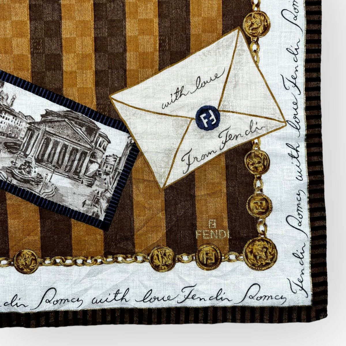 Fendi Fendi Handkerchief Neckerchief Bandana Pocketsquare Size ONE SIZE - 4 Thumbnail