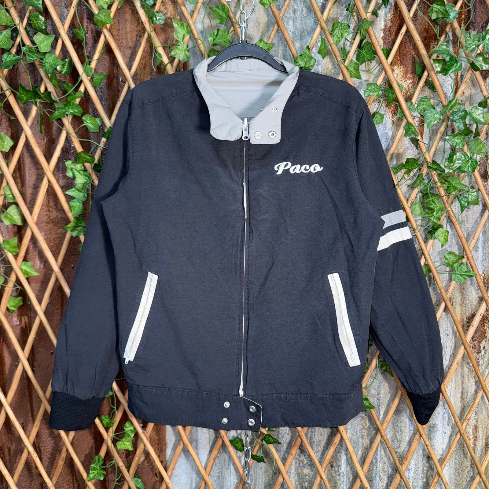 Paco Rabanne Vintage Y2K PACO jeans 90s embroider reversible windbreaker Size US S / EU 44-46 / 1 - 3 Thumbnail