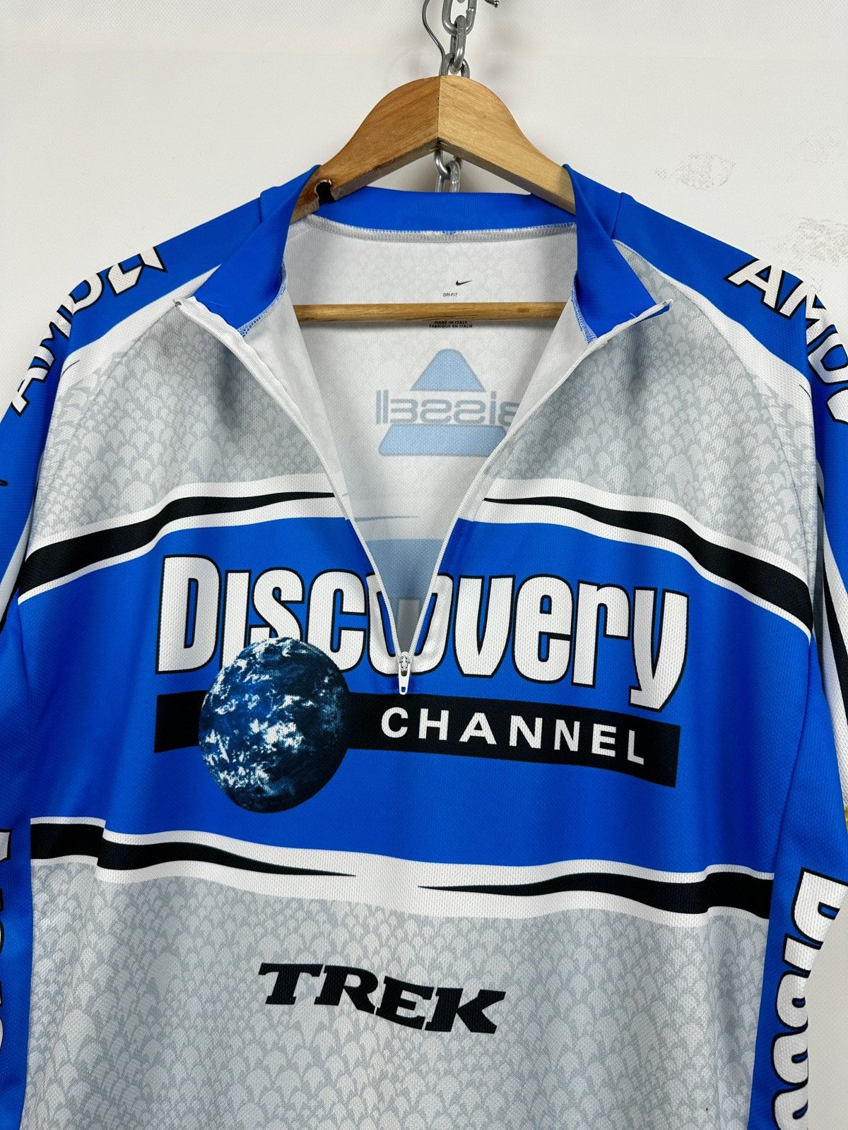 Nike 2005 Vintage Nike Discovery Channel AMD Cycling Jersey Size US XXL / EU 58 / 5 - 15 Thumbnail