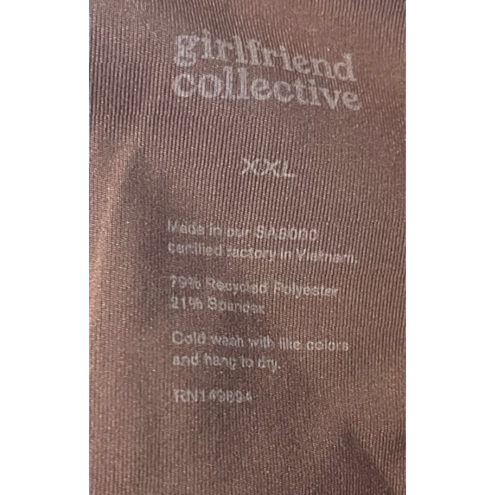 Girlfriend Collective VINTAGE Girlfriend Collective High Rise Biker Shorts 2XL Burnt Orange Women's Size 40" / US 18 - 3 Thumbnail