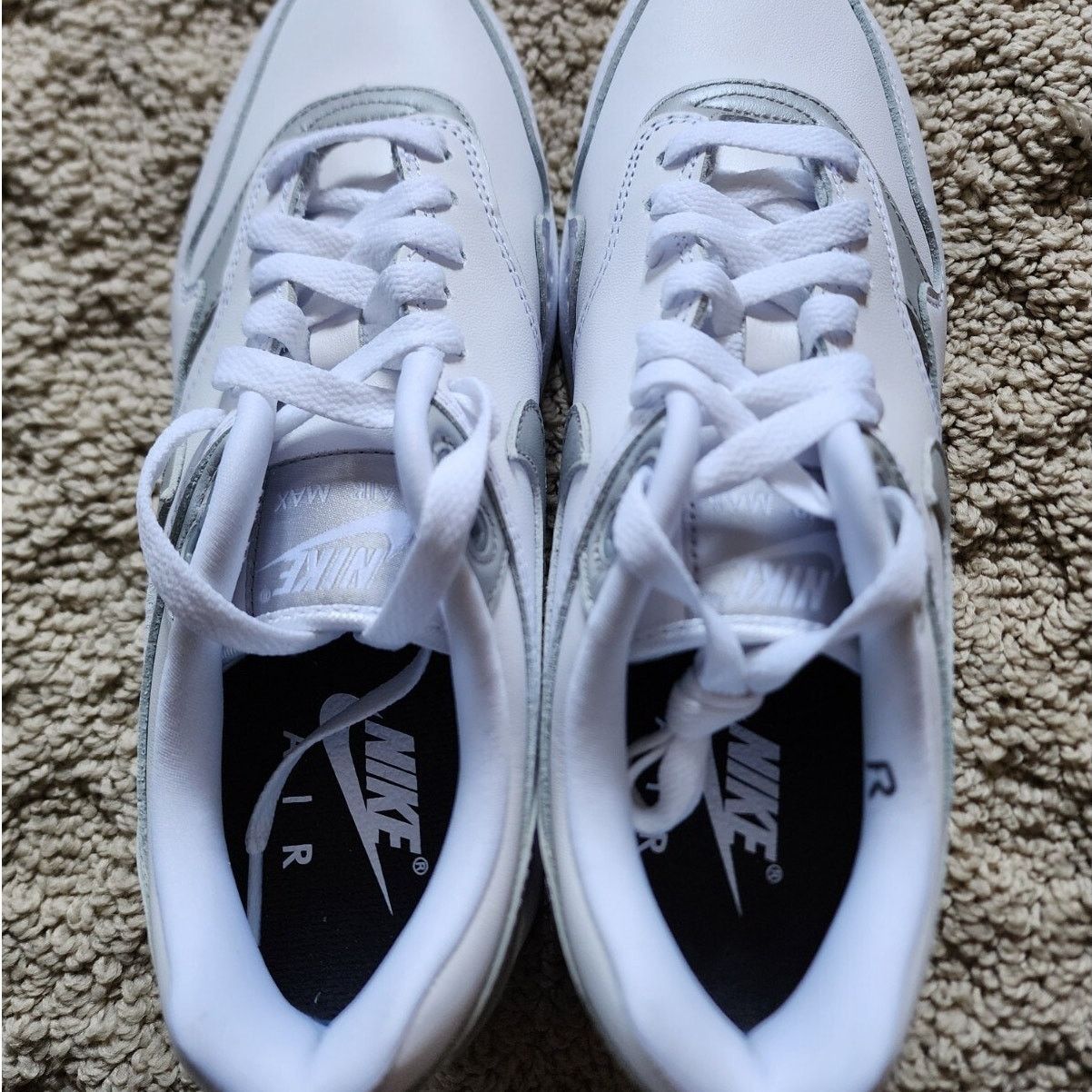 Nike Wmns Nike By You Air Max 1 White Brand New Sz 9 Size US 9 / IT 39 - 5 Thumbnail