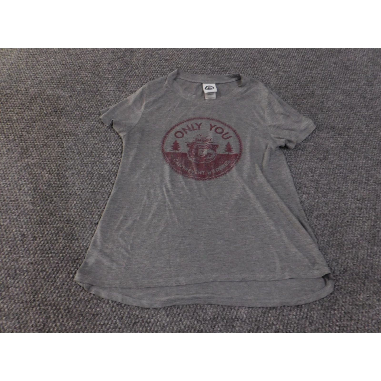 Vintage Smokey Bear Shirt Womens Medium Gray Only You Prevent Wildfires Graphic Soft Tee Size M / US 6-8 / IT 42-44 - 2 Thumbnail