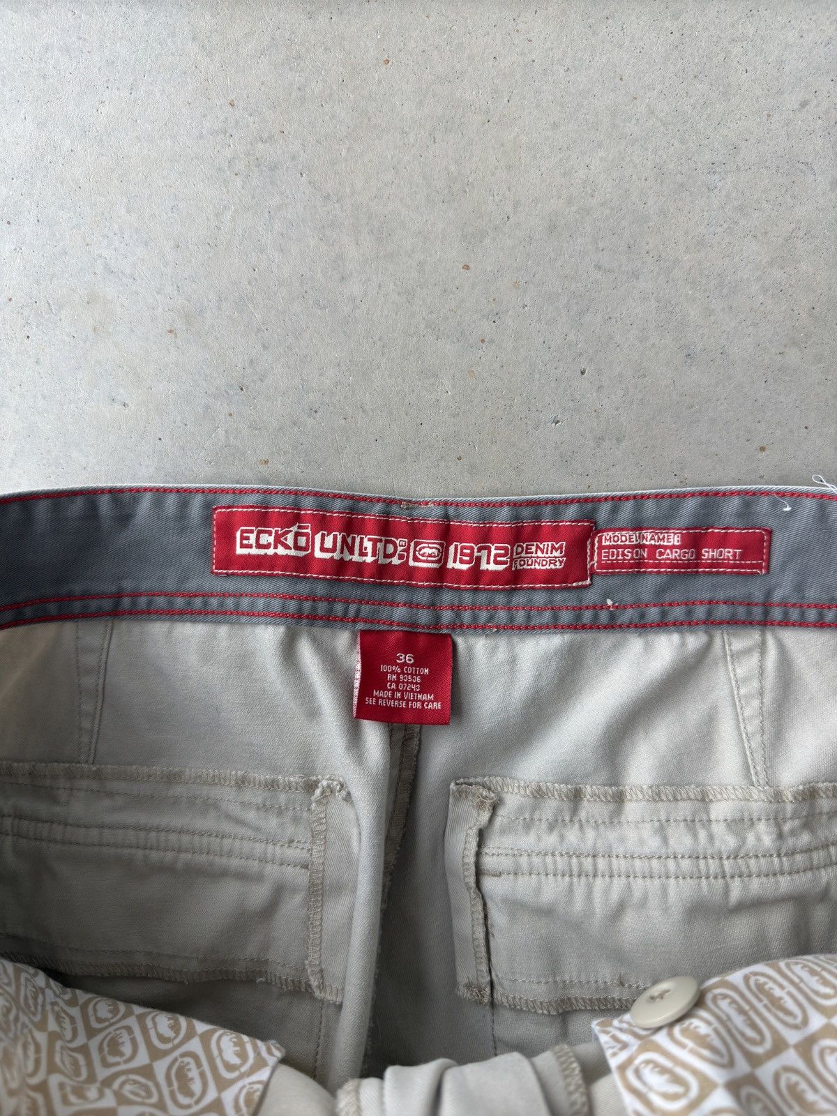 Ecko Unltd. Vintage Y2K Ecko Unltd. Baggy Cargo Shorts Size US 36 / EU 52 - 4 Thumbnail