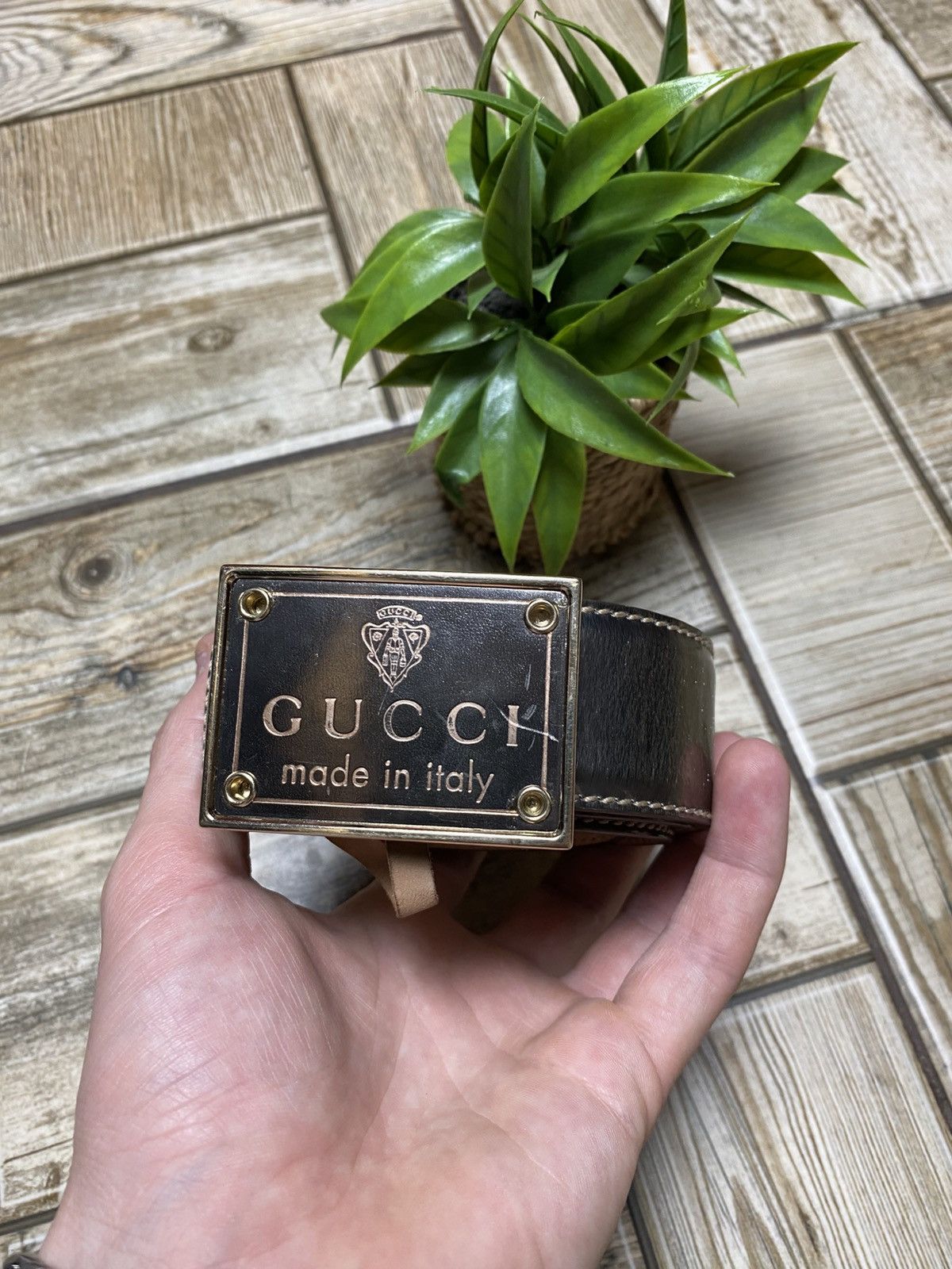 Gucci Gucci belt leather vintage 2000x Size ONE SIZE - 1 Thumbnail