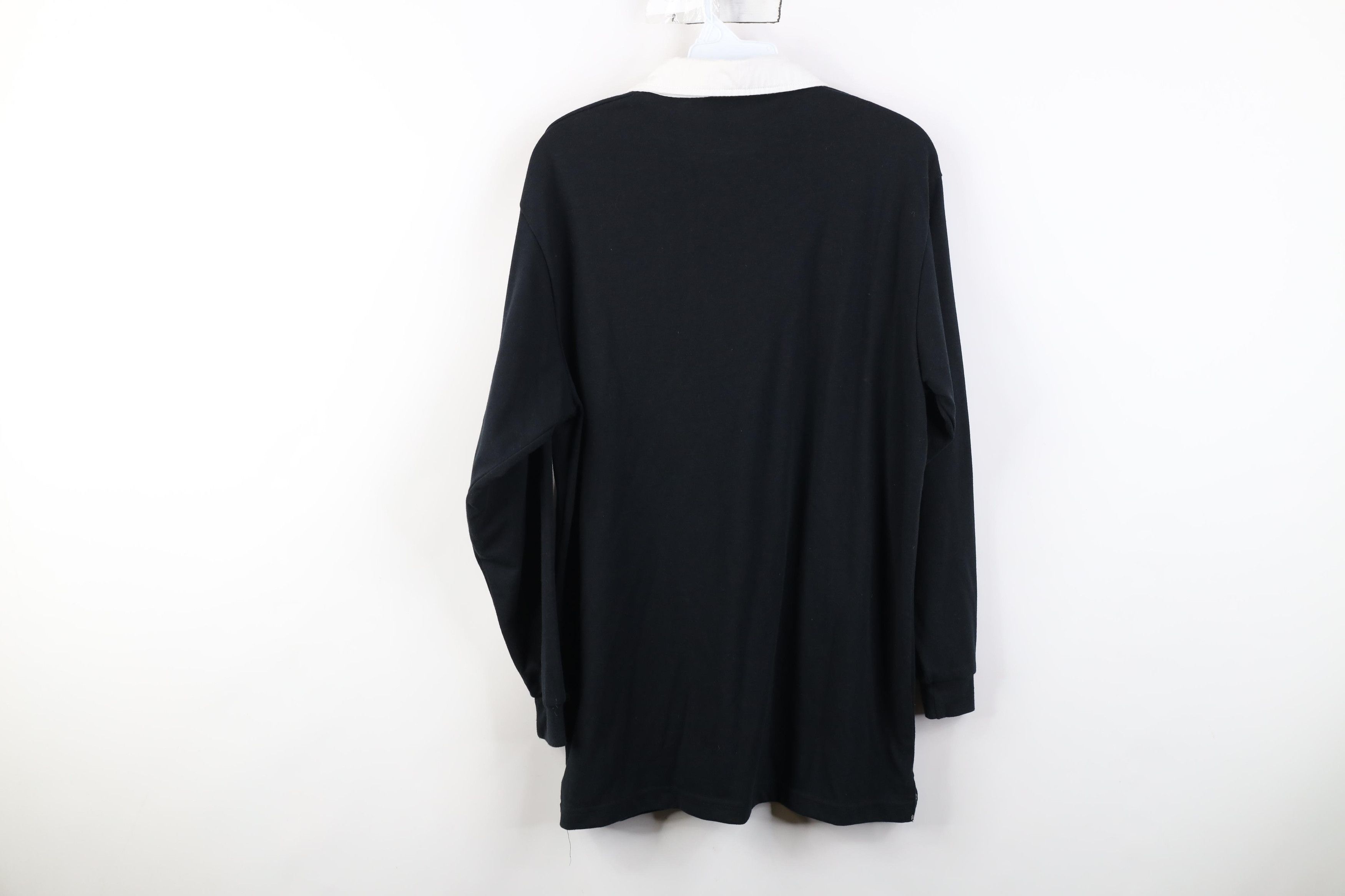 Vintage Vintage 90s New Zealand Long Sleeve Rugby Polo Shirt Black Size US S / EU 44-46 / 1 - 12 Thumbnail