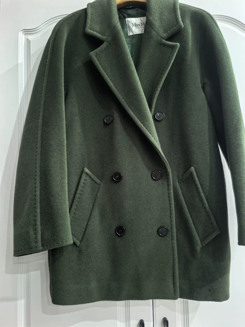 Max Mara Max Mara 101801 Short Moss Green Size S / US 4 / IT 40 - 3 Thumbnail