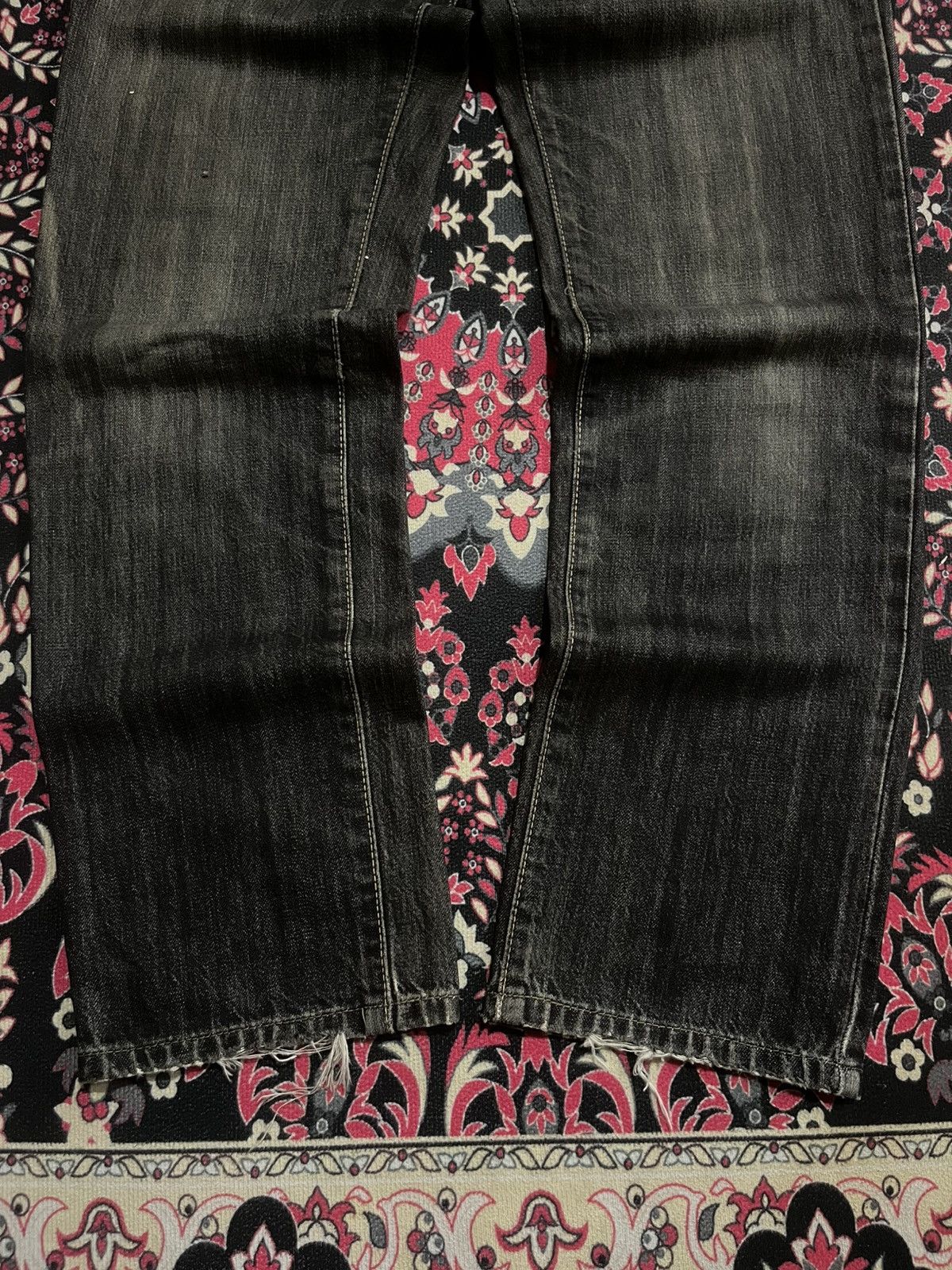 If Six Was Nine ⚡️Grunge⚡️Vintage Edwin Made in Japan Dark Wash Repair Jeans Size US 28 / EU 44 - 11 Thumbnail