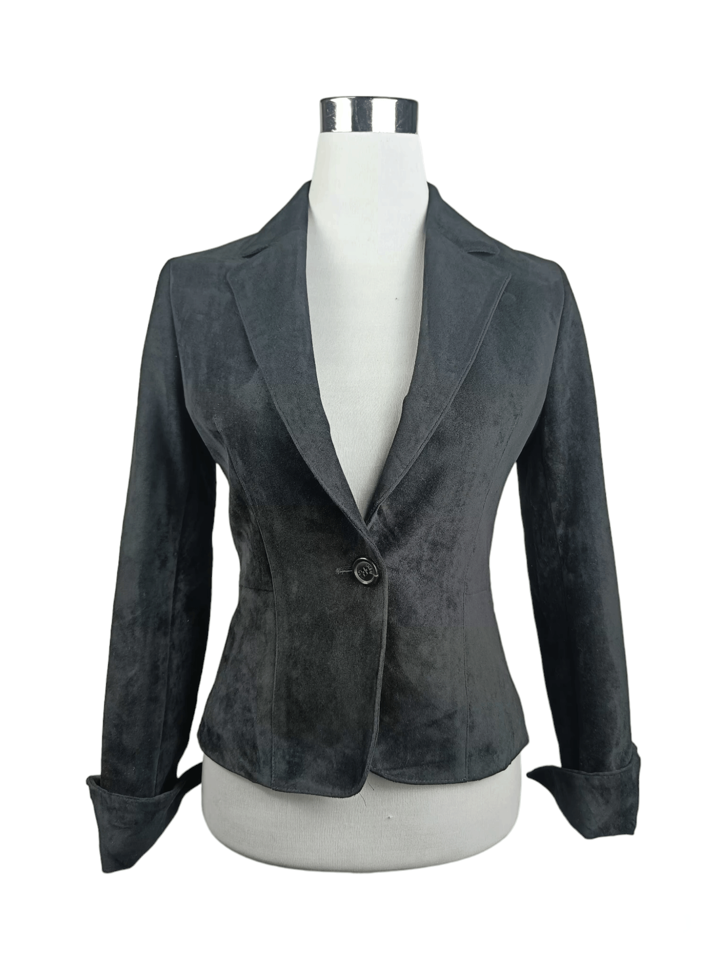 Yohji Yamamoto INED BLACK VELOUR SINGLE LAPEL BLAZER Size M / US 6-8 / IT 42-44 - 1 Thumbnail