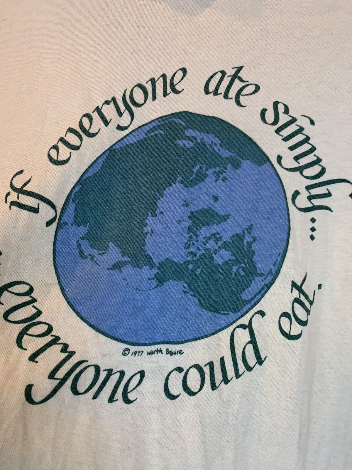 Vintage RARE Vintage 70’s If Everyone Ate Simply Everyone Eats Shirt Size US S / EU 44-46 / 1 - 5 Thumbnail
