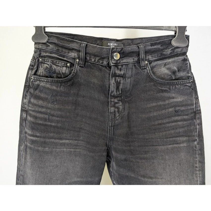 Amiri o1rshd1 Stack Straight Jeans in Faded Black Size US 30 / EU 46 - 9 Thumbnail