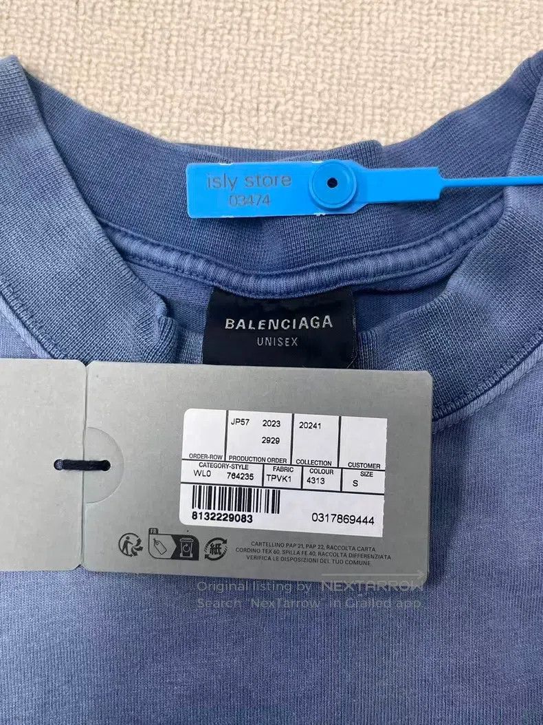 Balenciaga Balenciaga Alphabet Printed Round Neck Pullover Short Slee Size US S / EU 44-46 / 1 - 5 Thumbnail