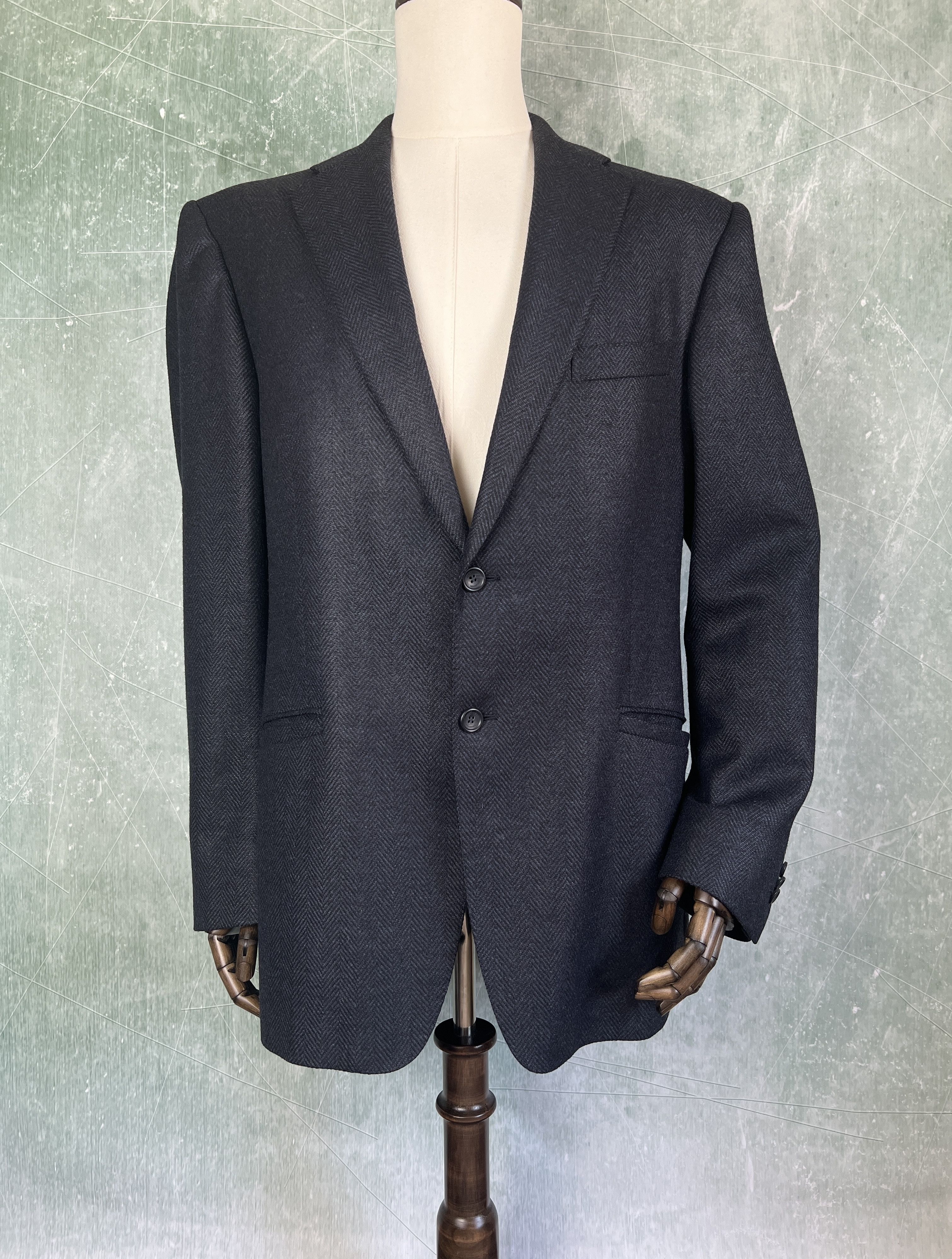 Versace Versace Collection Wool Blazer Jacket Herringbone Size 56R Size 54R - 1 Thumbnail